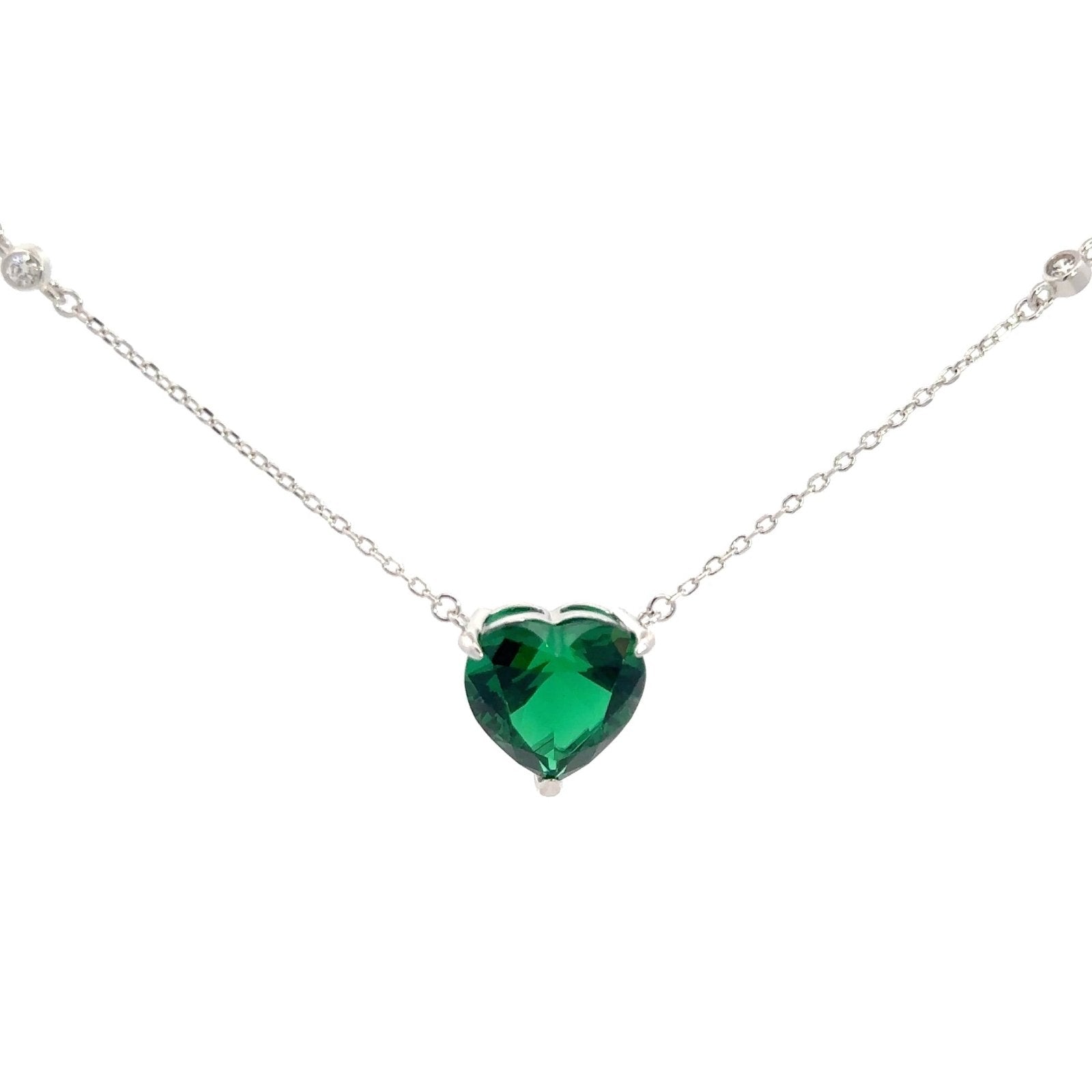 Light Heart Silver Necklace by Natkina