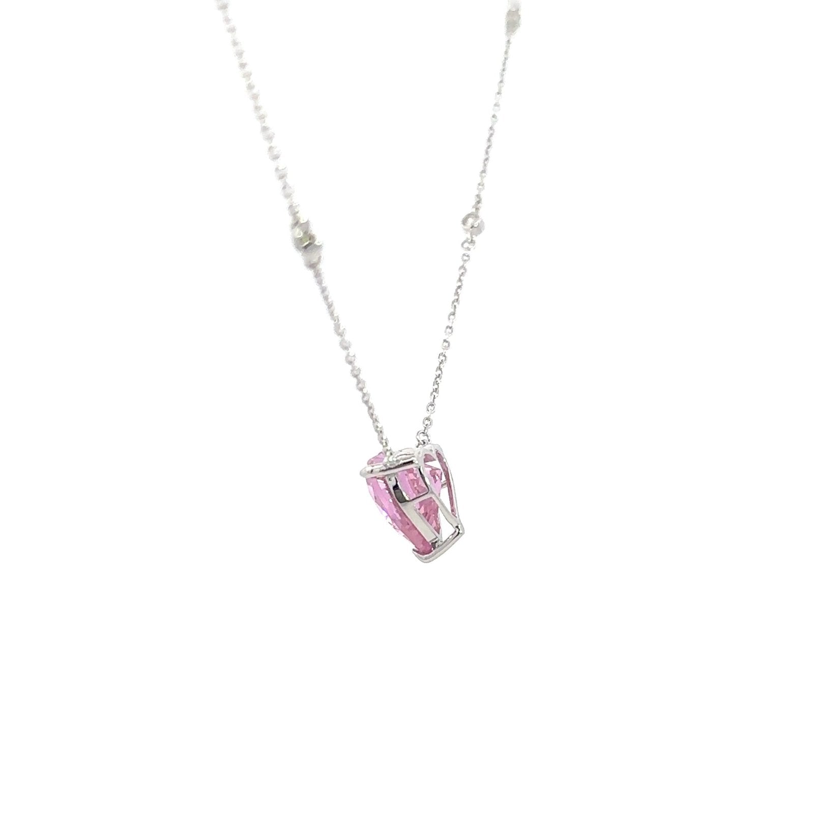 Light Heart Silver Necklace by Natkina