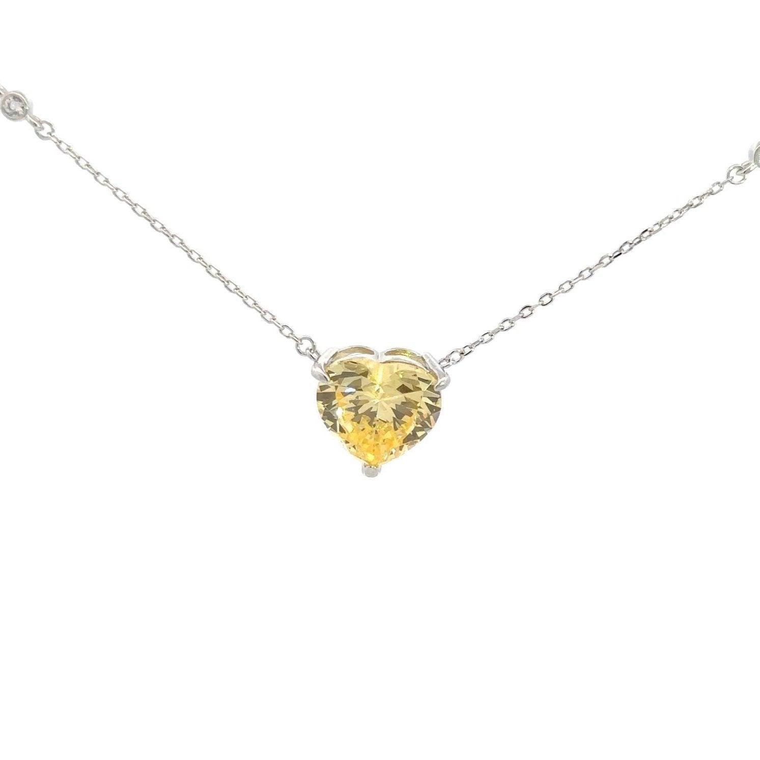 Light Heart Silver Necklace by Natkina