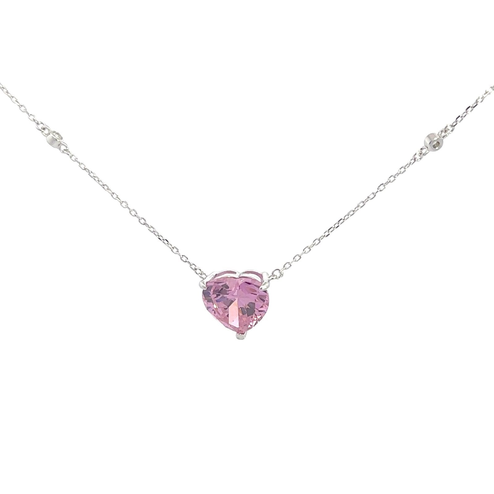 Light Heart Silver Necklace by Natkina