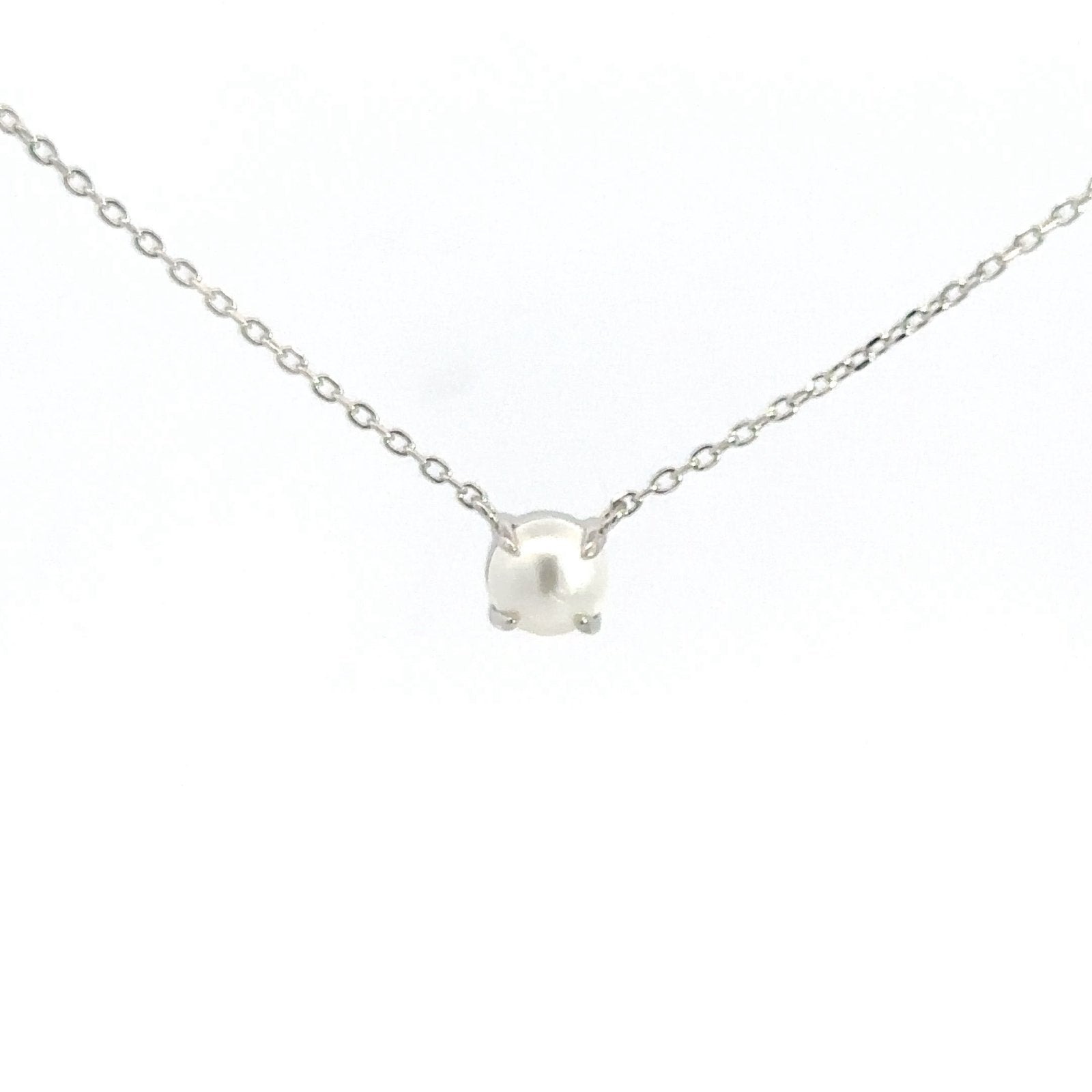 Light Pearl Silver Necklace by Natkina
