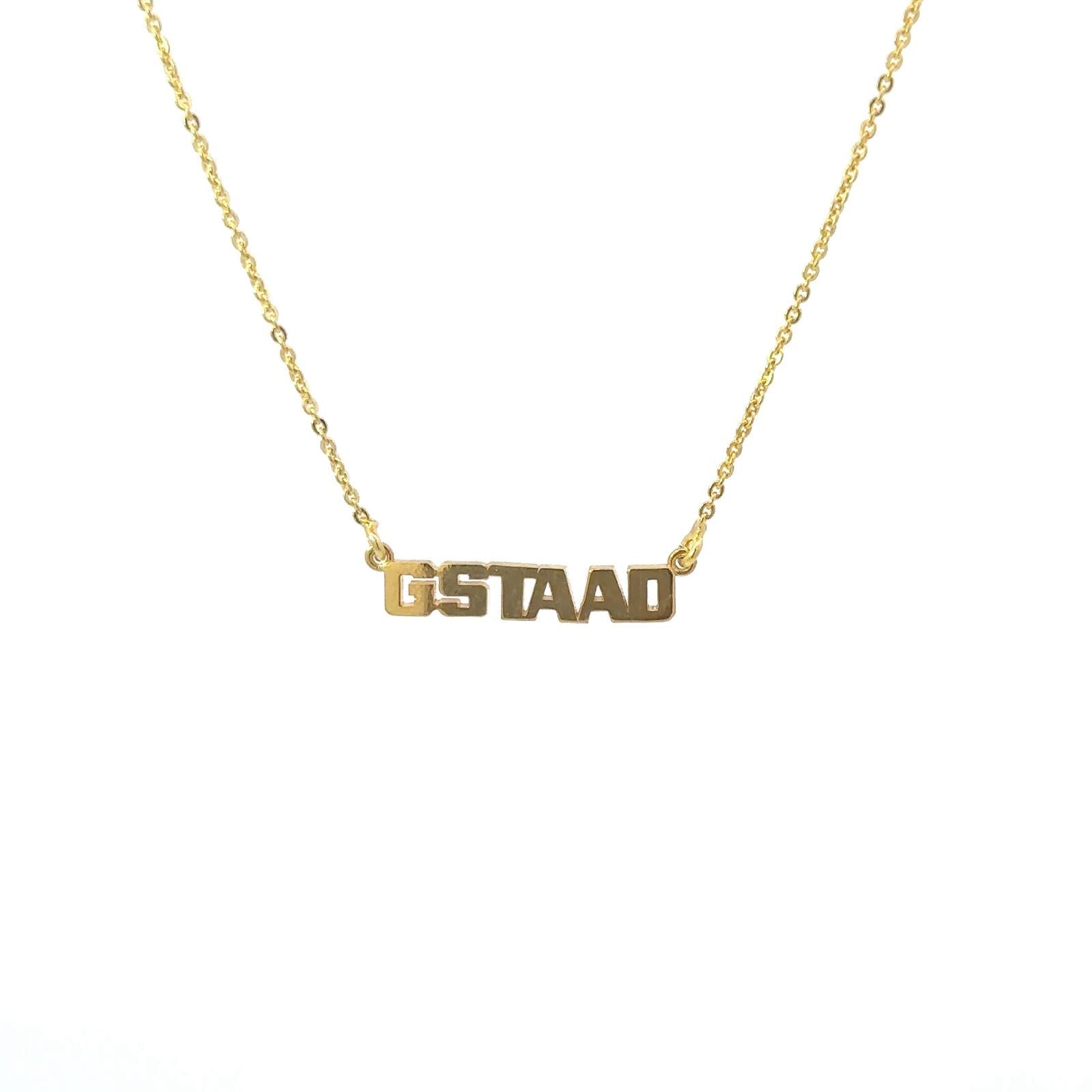 Limited edition GSTAAD silver necklace by Natkina