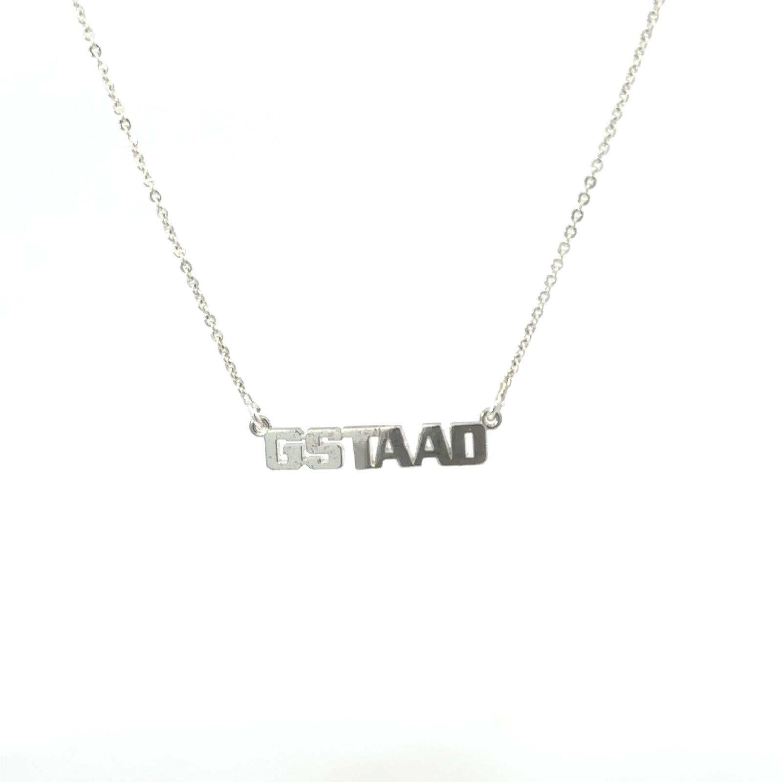Limited edition GSTAAD silver necklace by Natkina