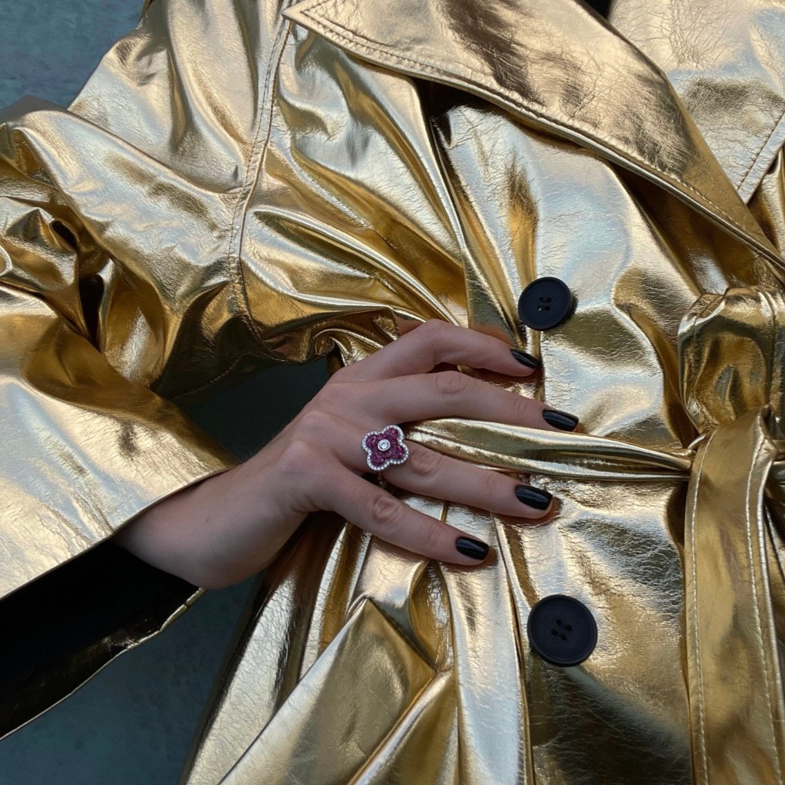 Lucky Fall In Love Silver Ring by Natkina