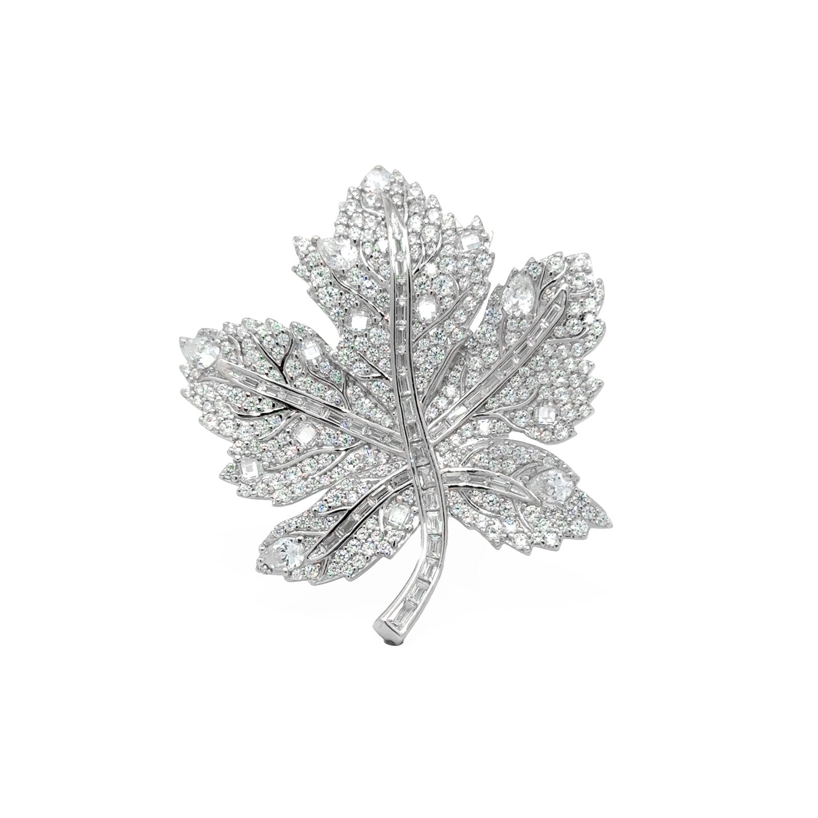 Lucky Leaf Silver Brooch by Natkina