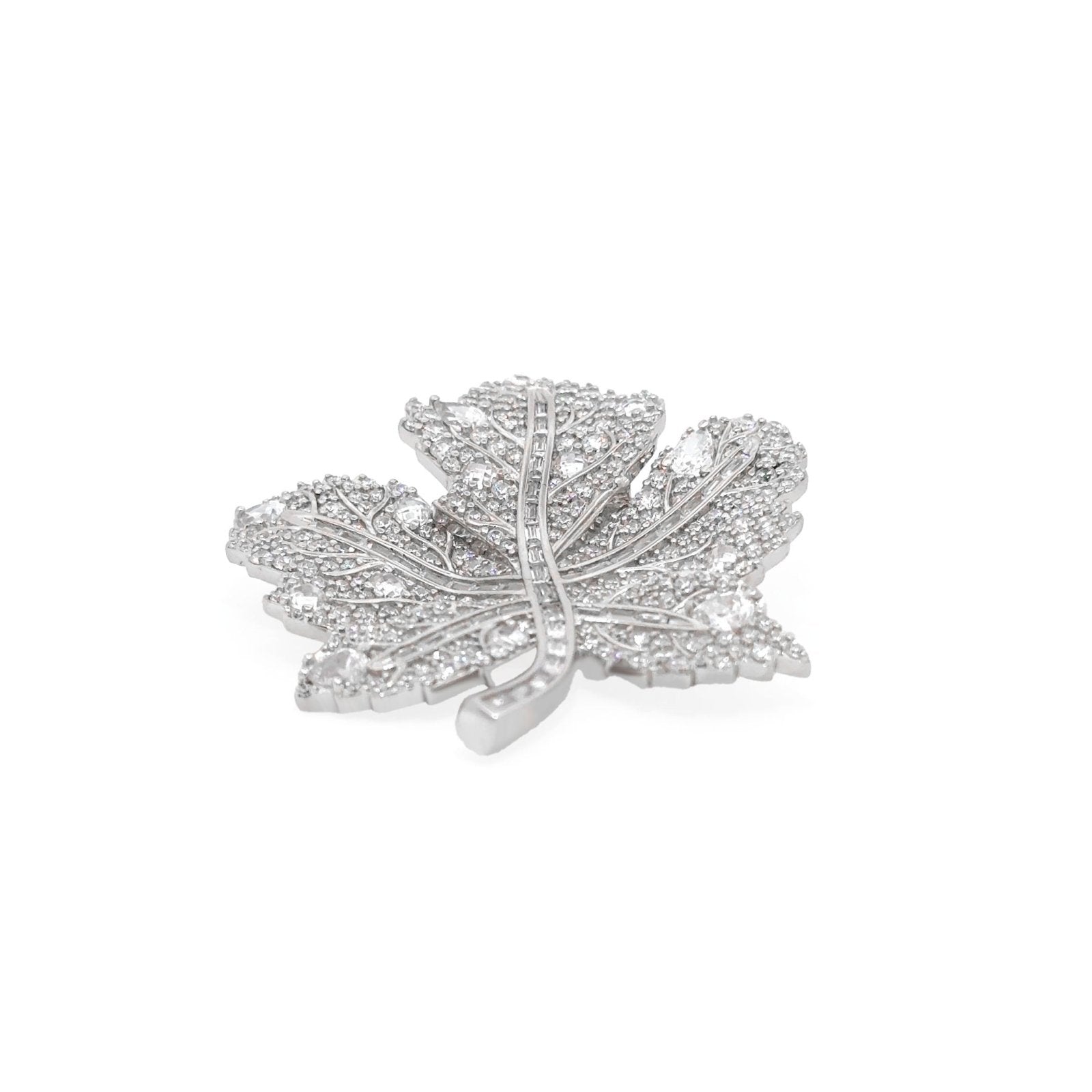 Lucky Leaf Silver Brooch by Natkina