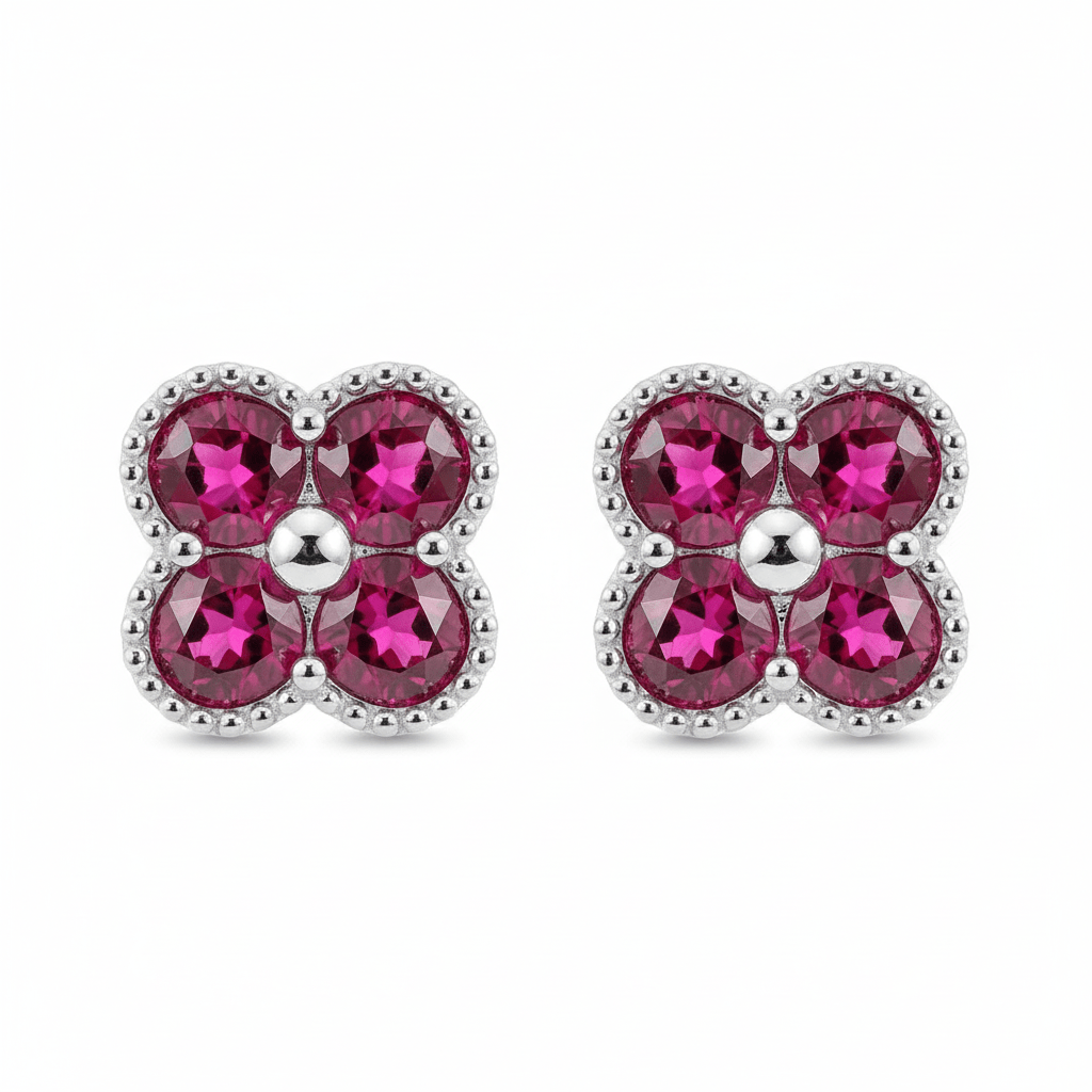 Lucky Leaf Silver Earrings by Natkina