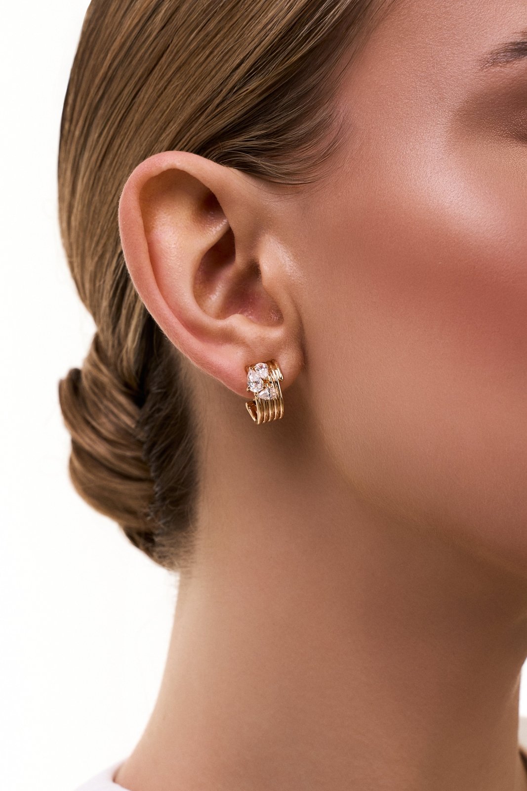 Multi-Row Ribbed Hoops by Natkina
