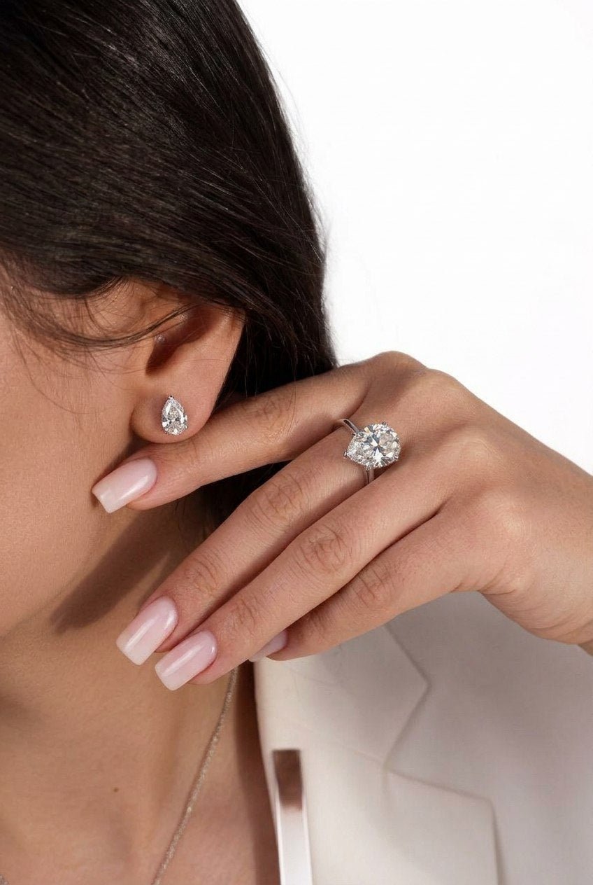 Pear Stud Earrings by Natkina