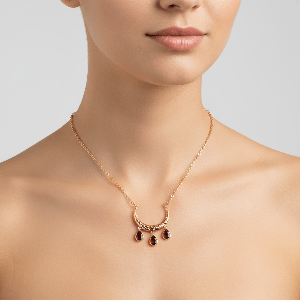 "Pendant of Abundant Blessings" Red Alamandine Garnet by Kristina Bazan by Natkina