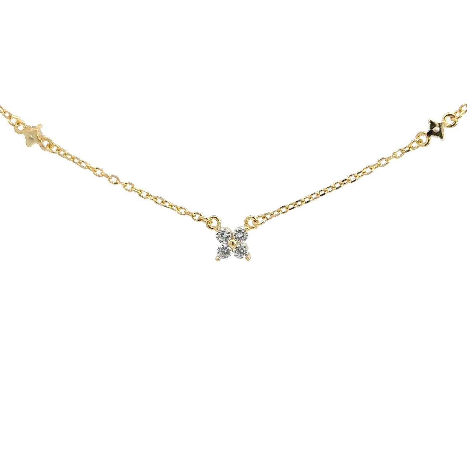 Petit Flower Silver Necklace by Natkina