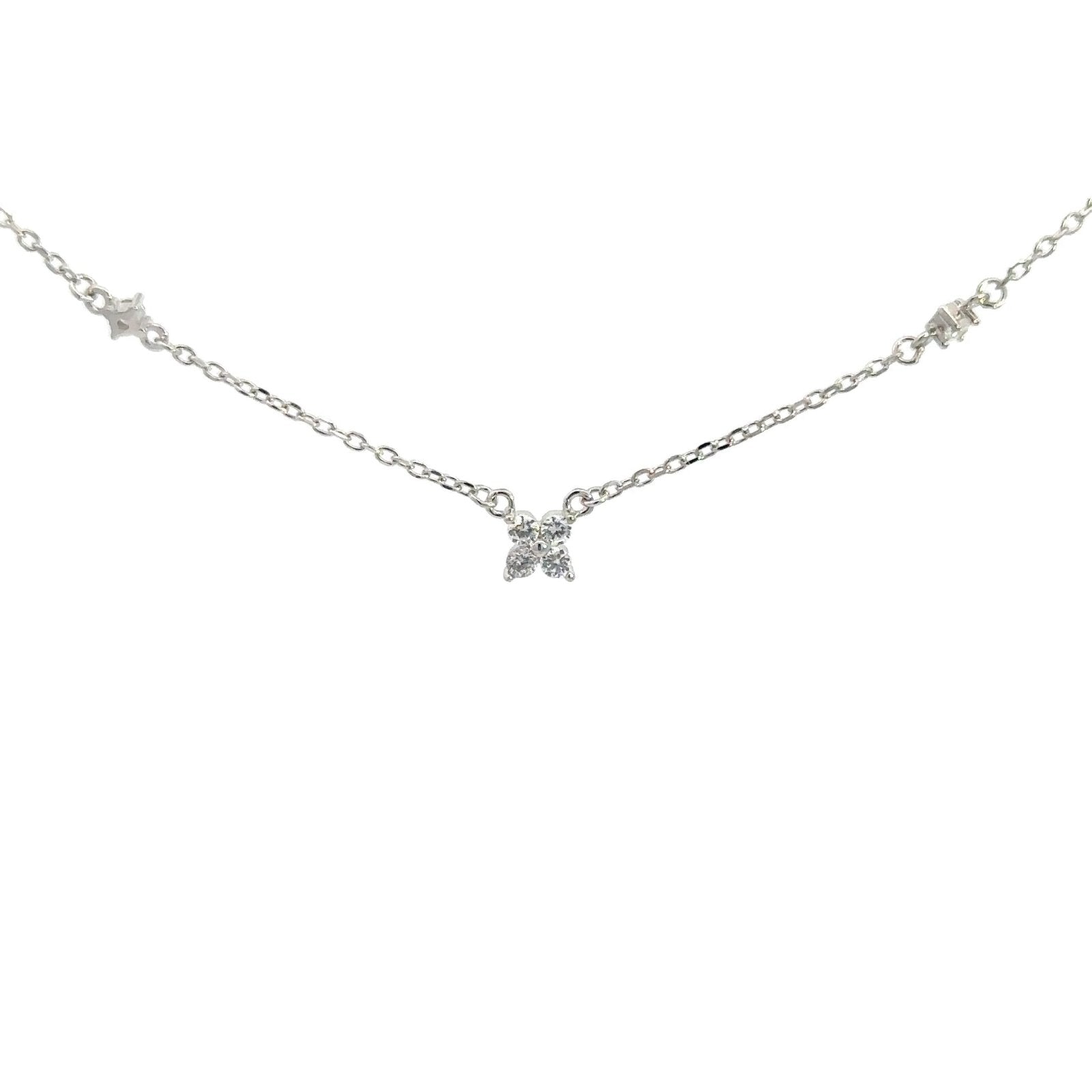 Petit Flower Silver Necklace by Natkina