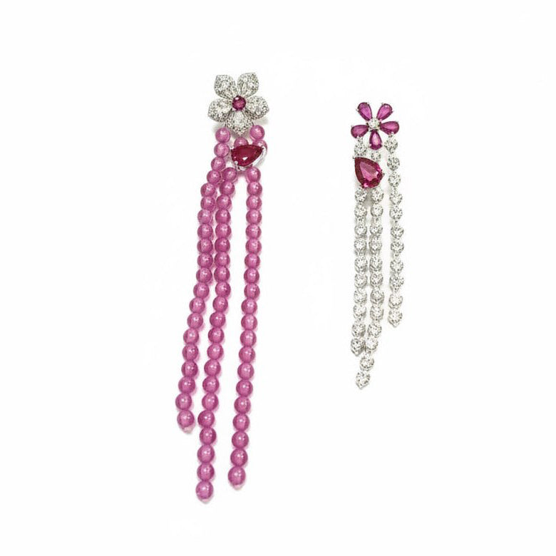 Pink Muse Earrings by Natkina