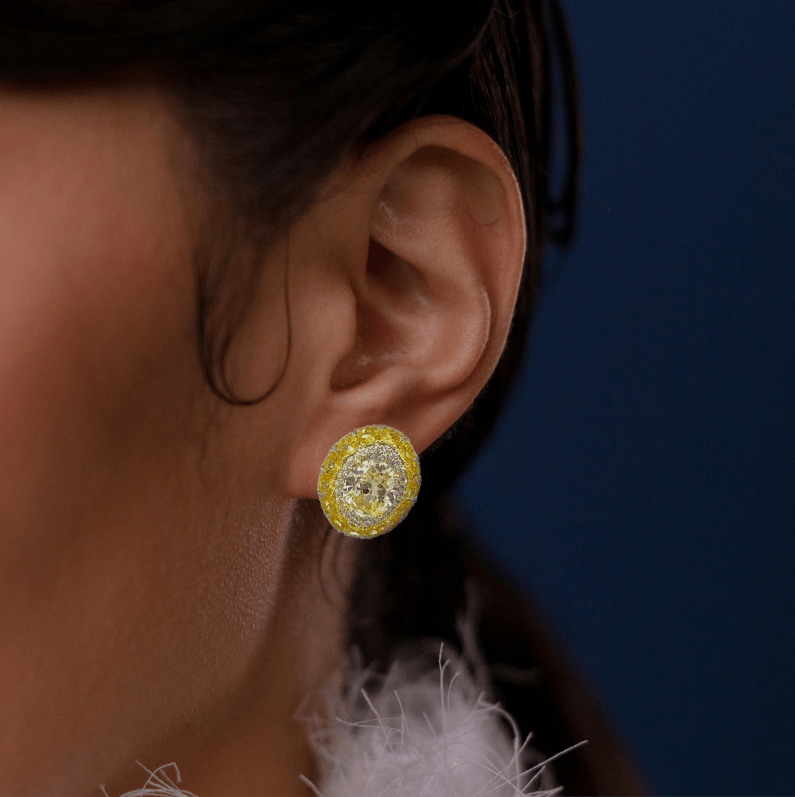 Radiant Halo Studs by Natkina