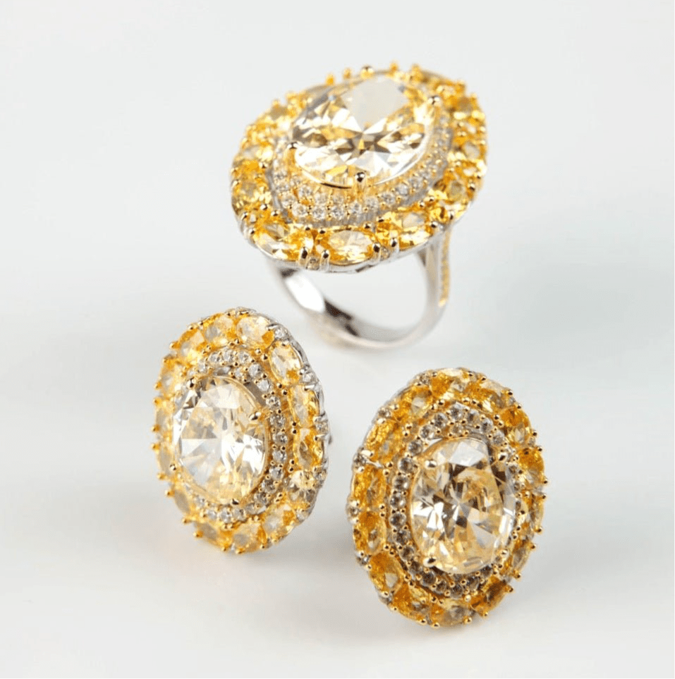 Radiant Halo Studs by Natkina