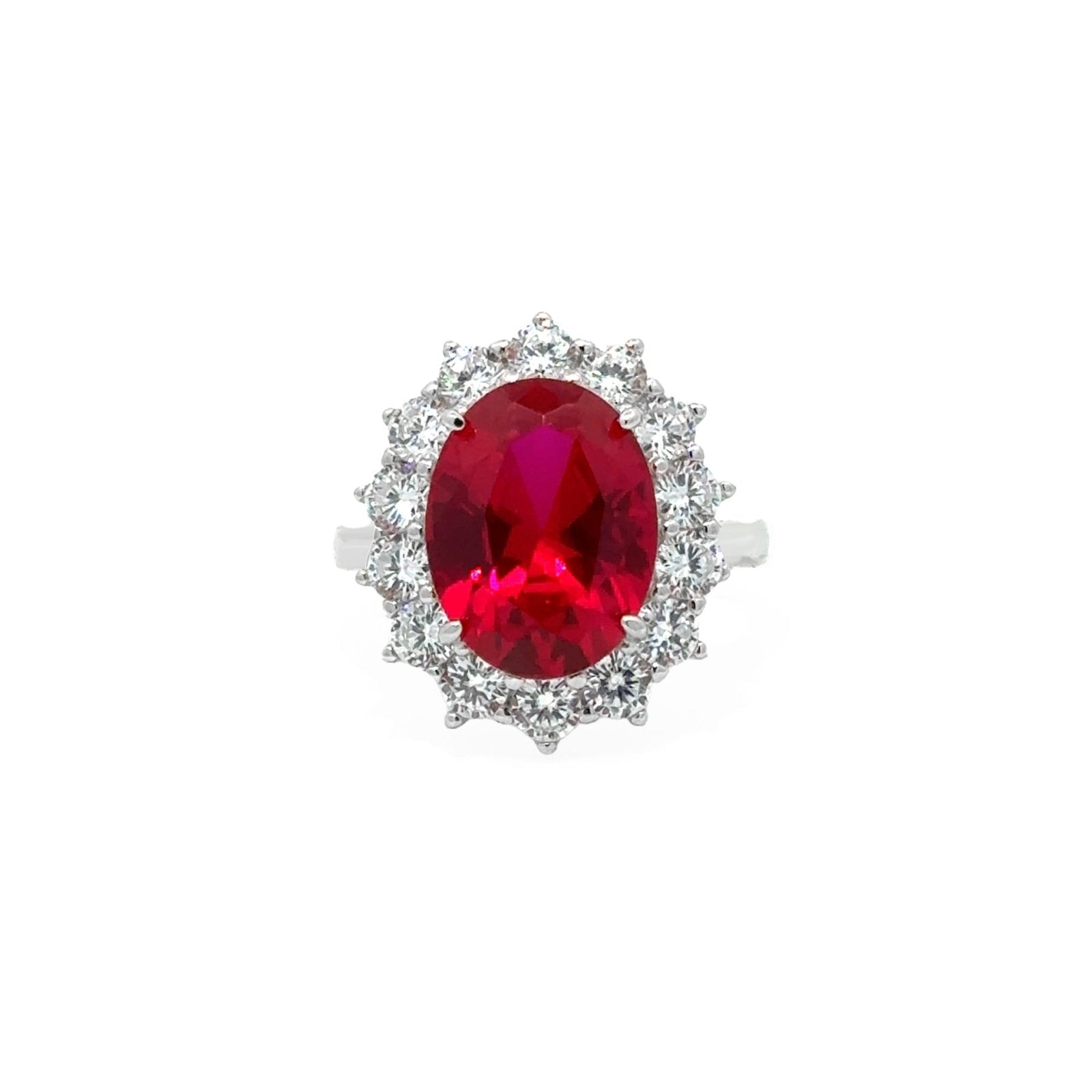 Raspberry Silver Ring by Natkina