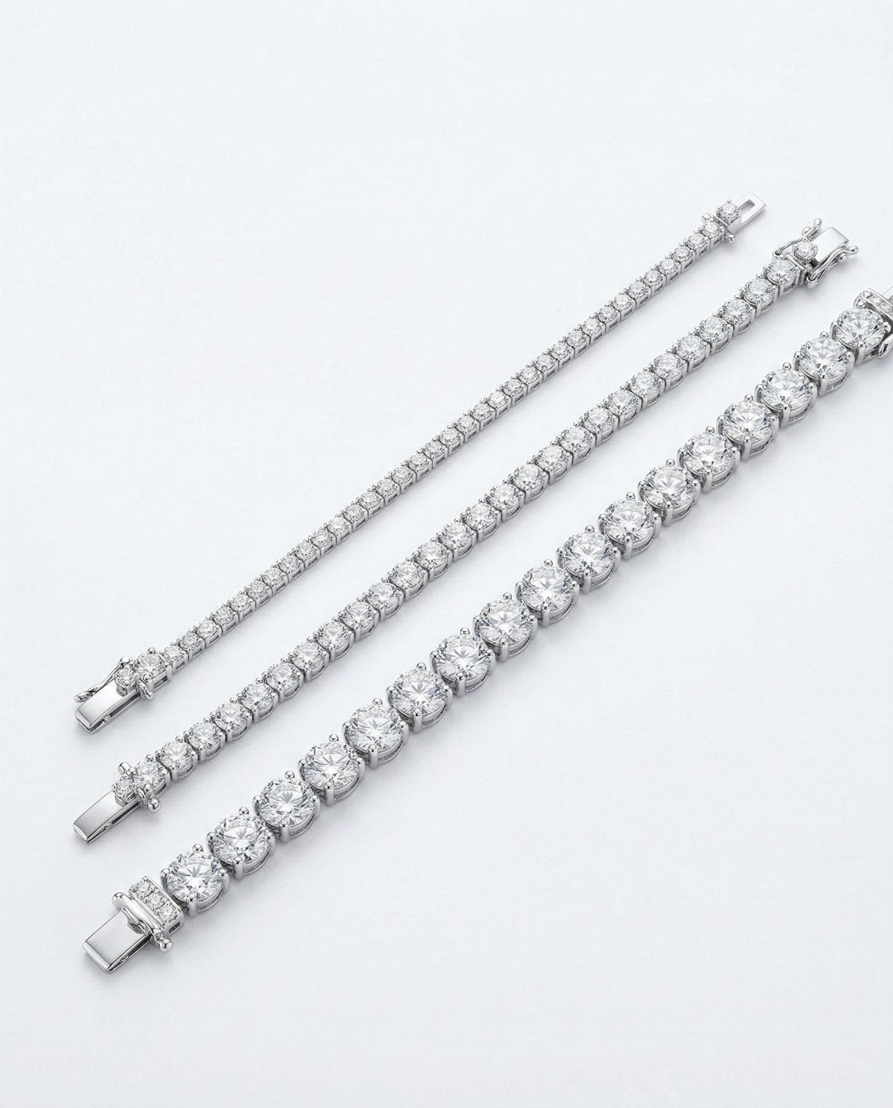 Real Diamond Statement Classic Tennis Bracelets by Natkina