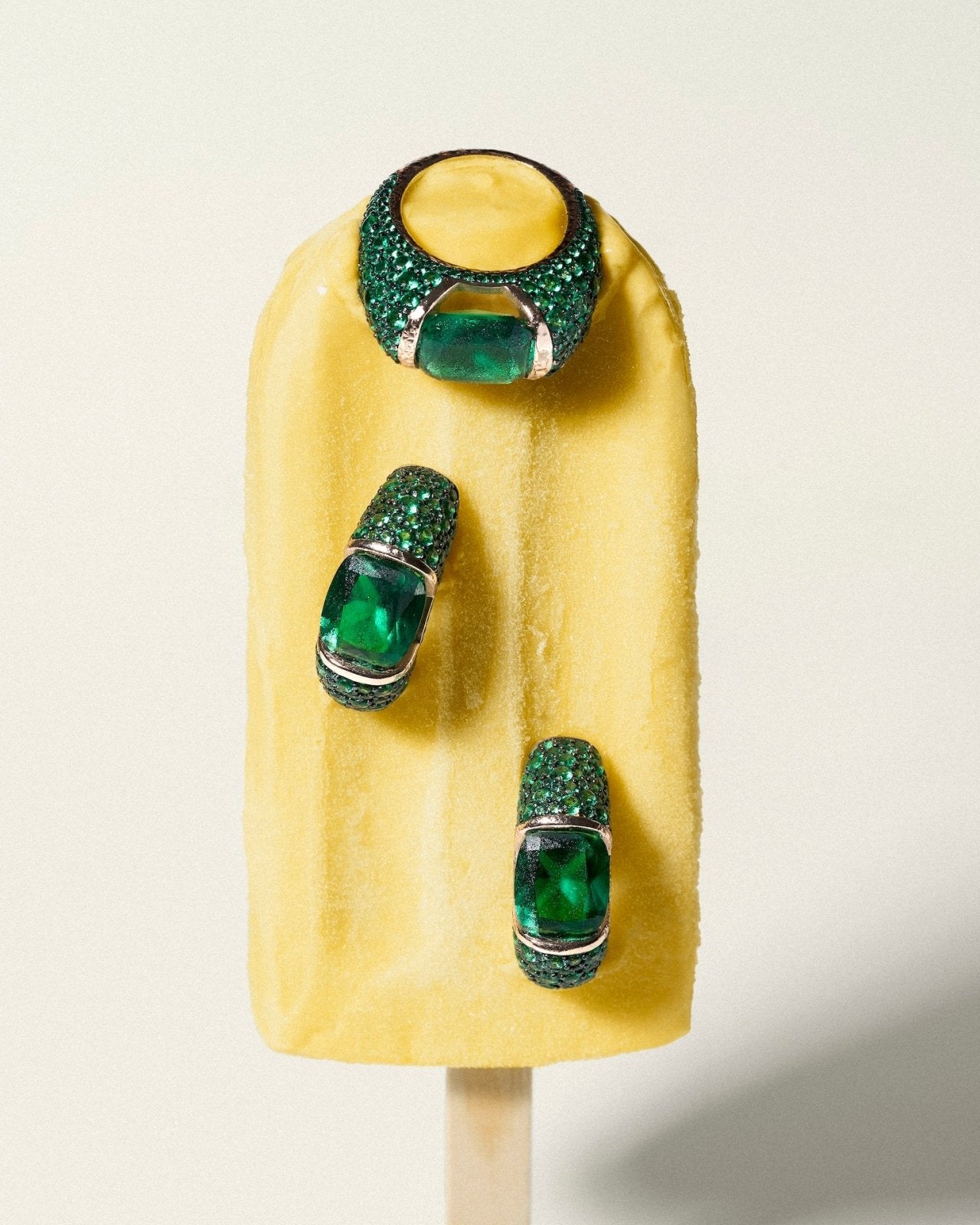 Rose Gold Sparkle Ring by Natkina