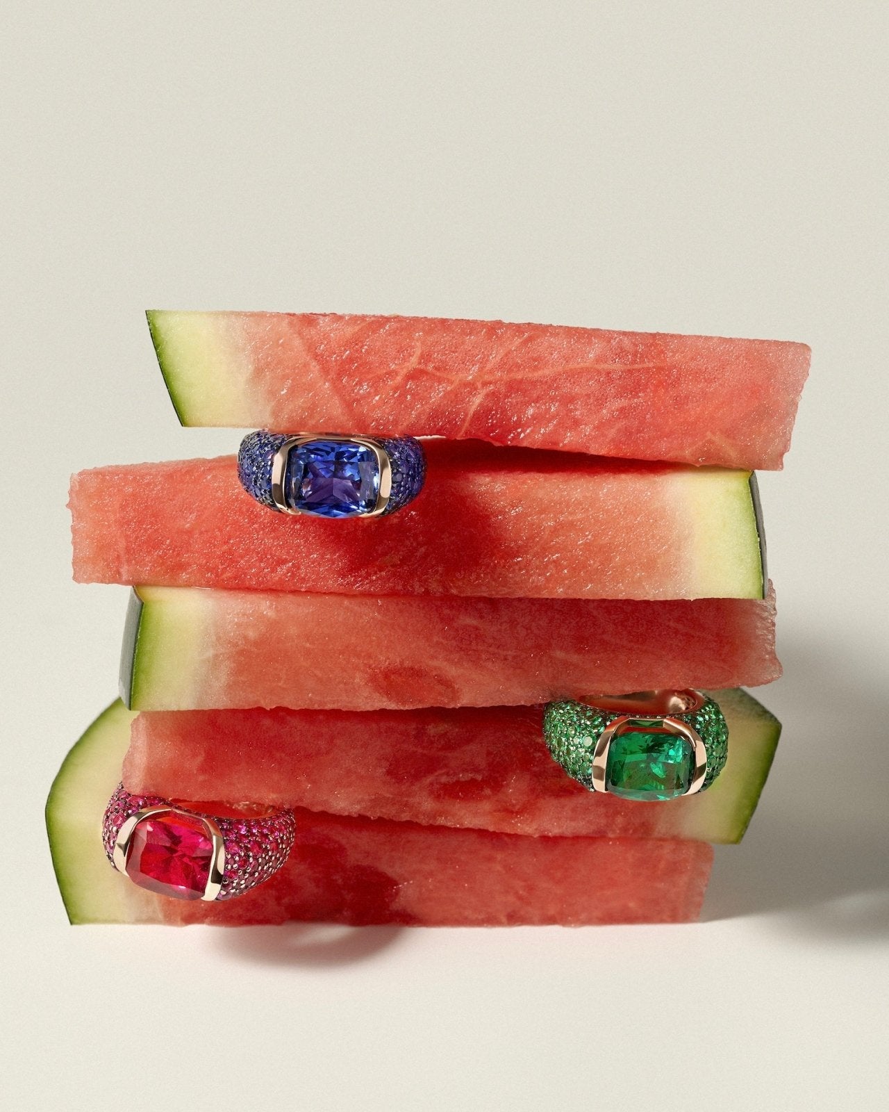 Rose Gold Sparkle Ring by Natkina