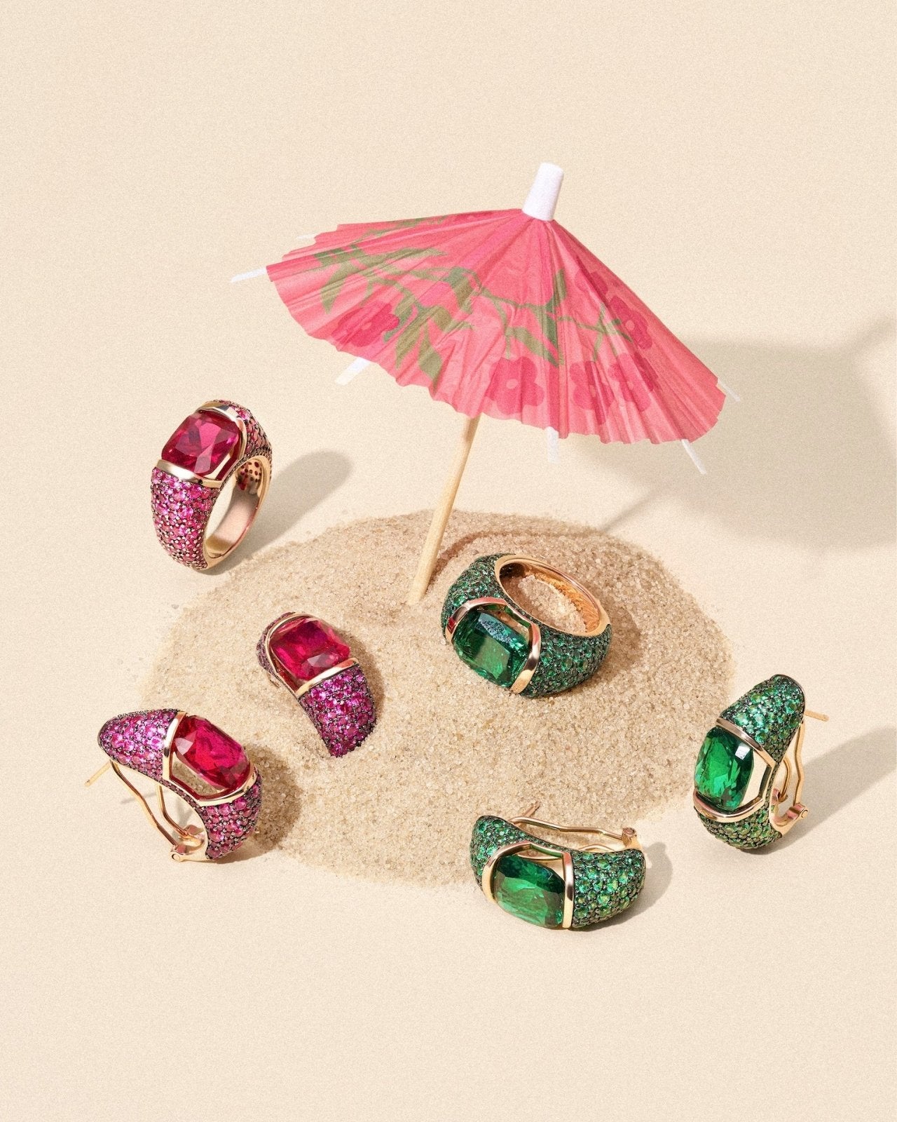 Rose Gold Sparkle Ring by Natkina