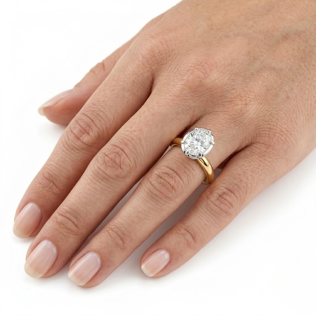 Round Cut Classic Brass Ring by Natkina
