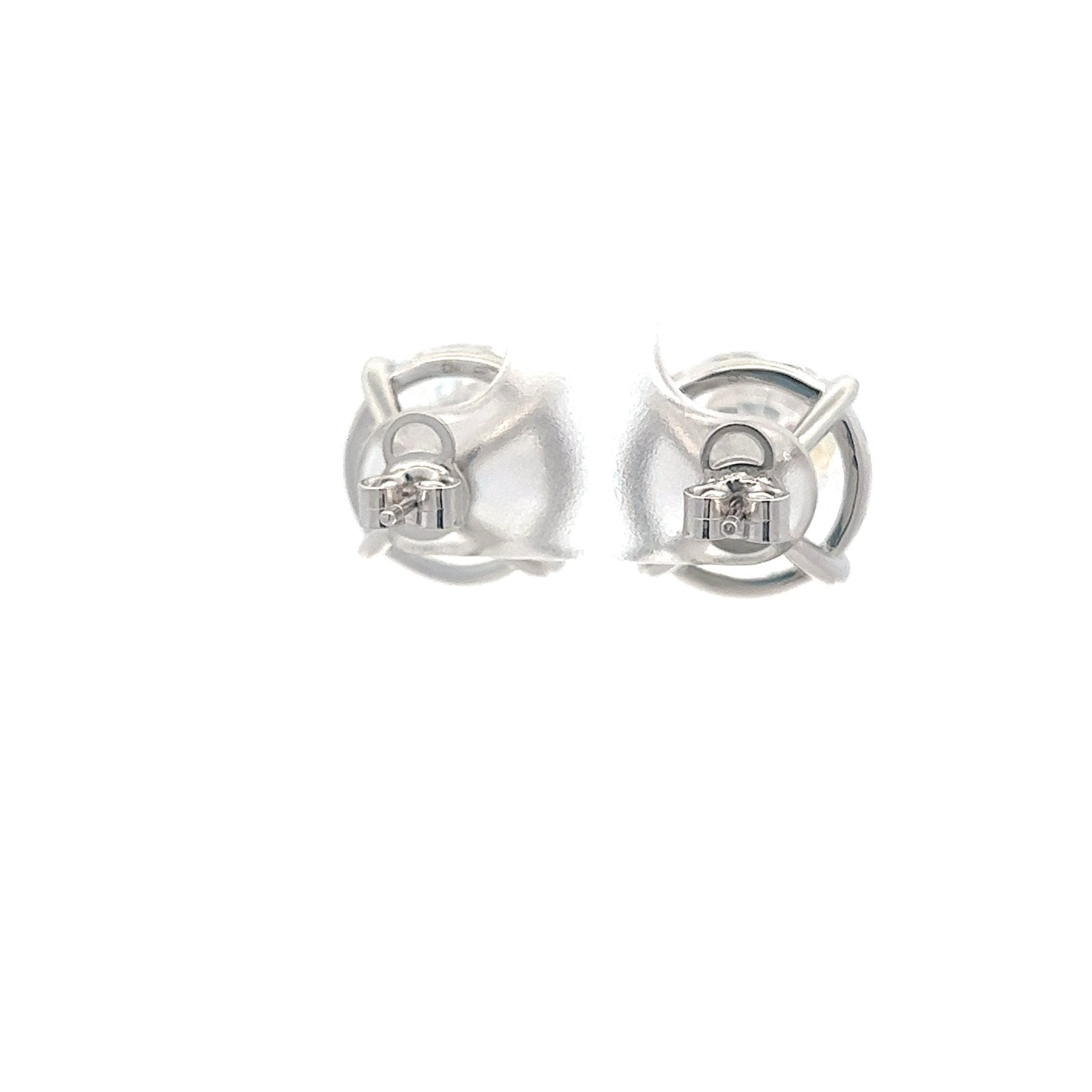 Round Stud 14mm Silver Earrings by Natkina