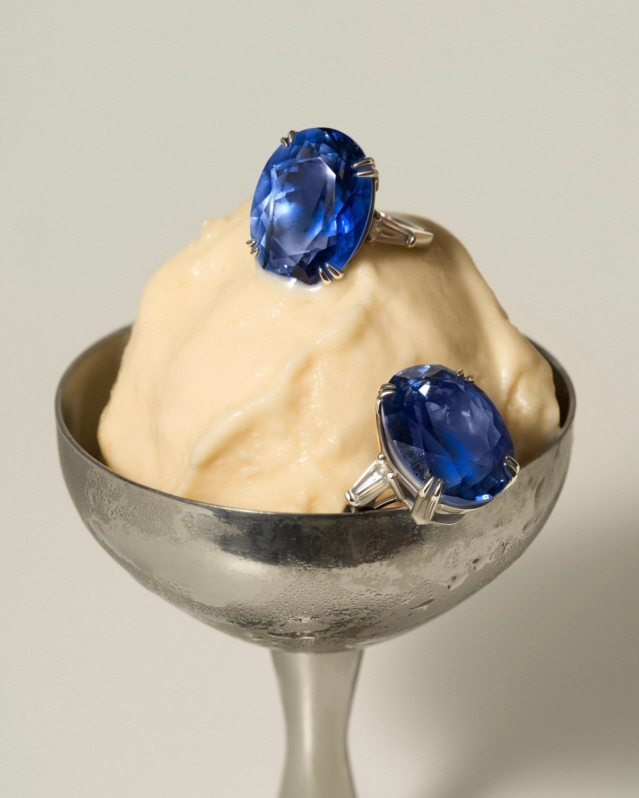 Sapphire Glow Baguette Ring by Natkina