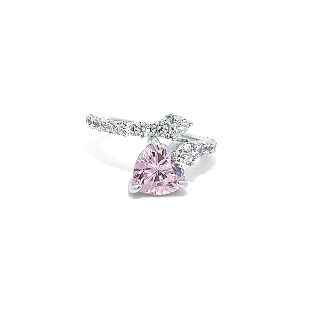 Serpentine Heart Silver Ring by Natkina