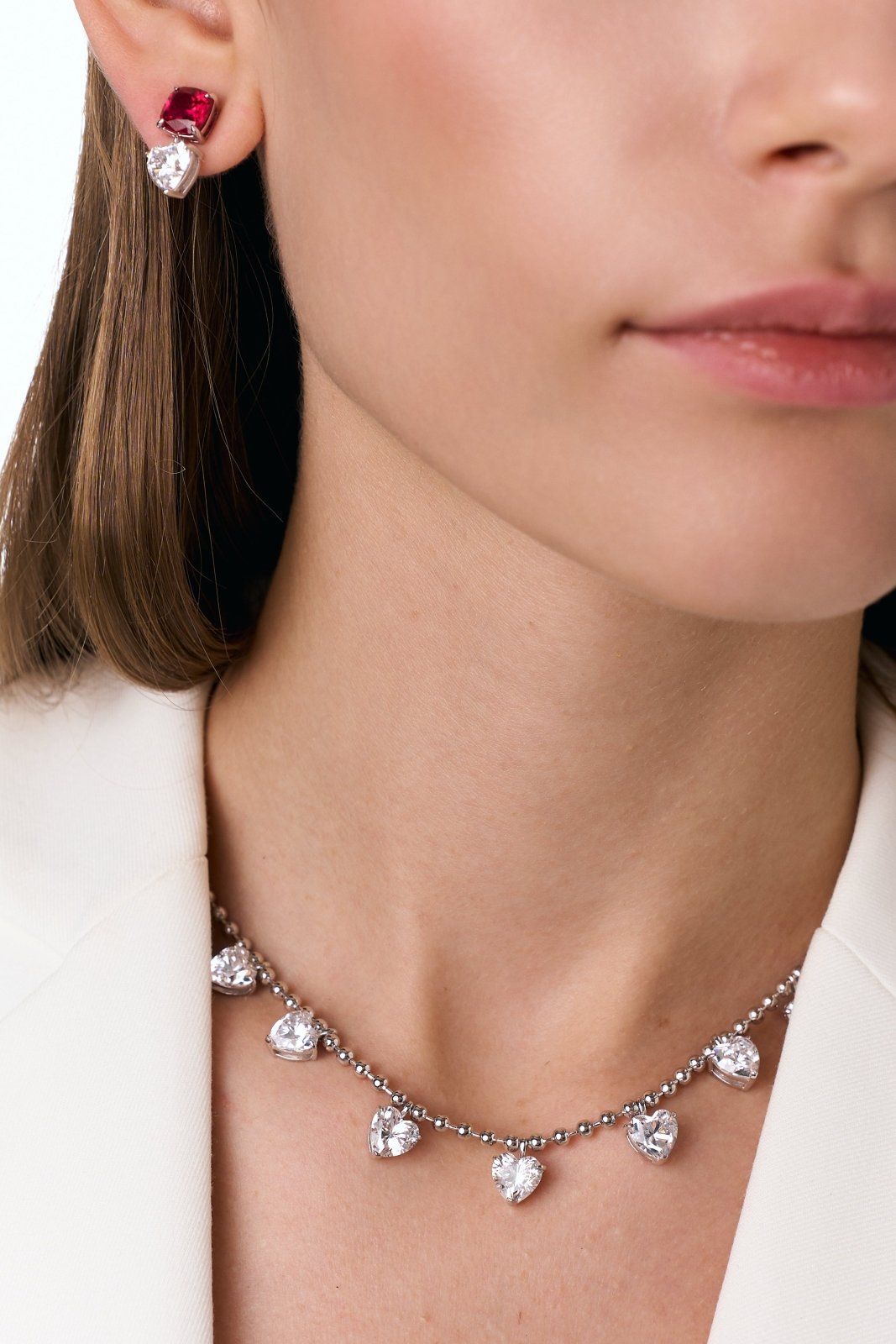 Silver Color Twist Earrings by Natkina