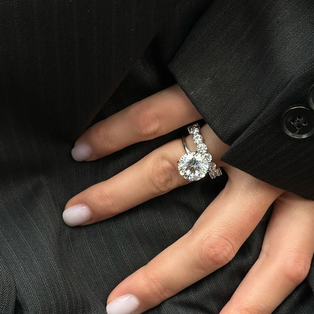 Silver Infinity Diamond Alternative Band by Natkina