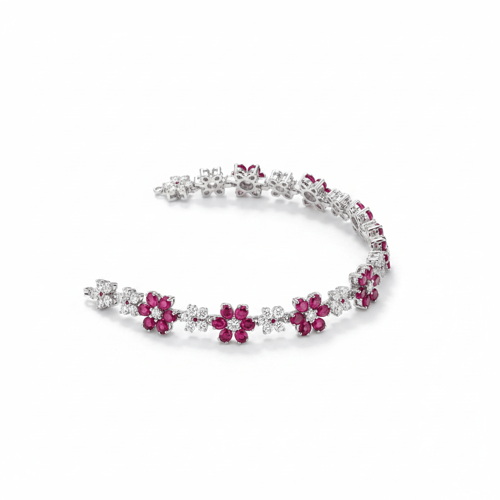 Sister Soul Flower Silver Bracelet by Natkina