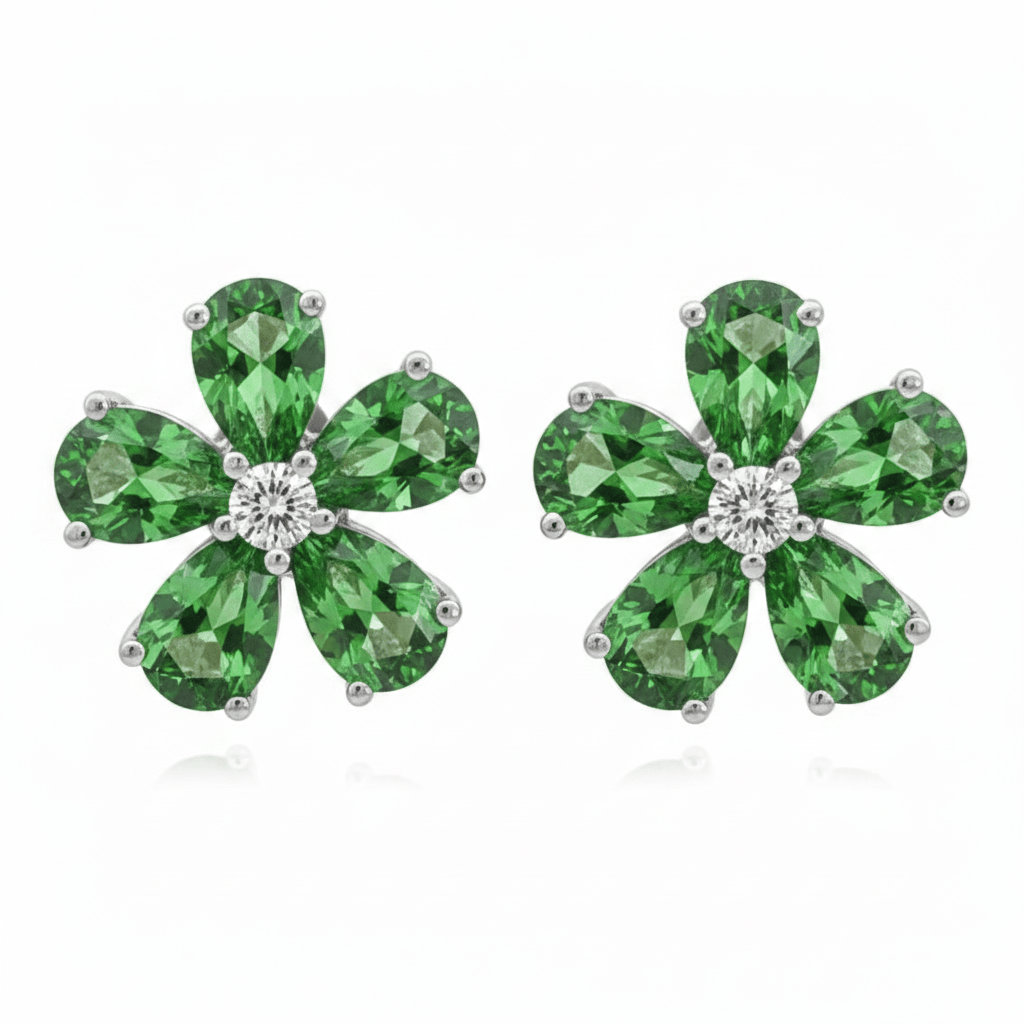 SMALL BLOOMING PETAL STUDS by Natkina