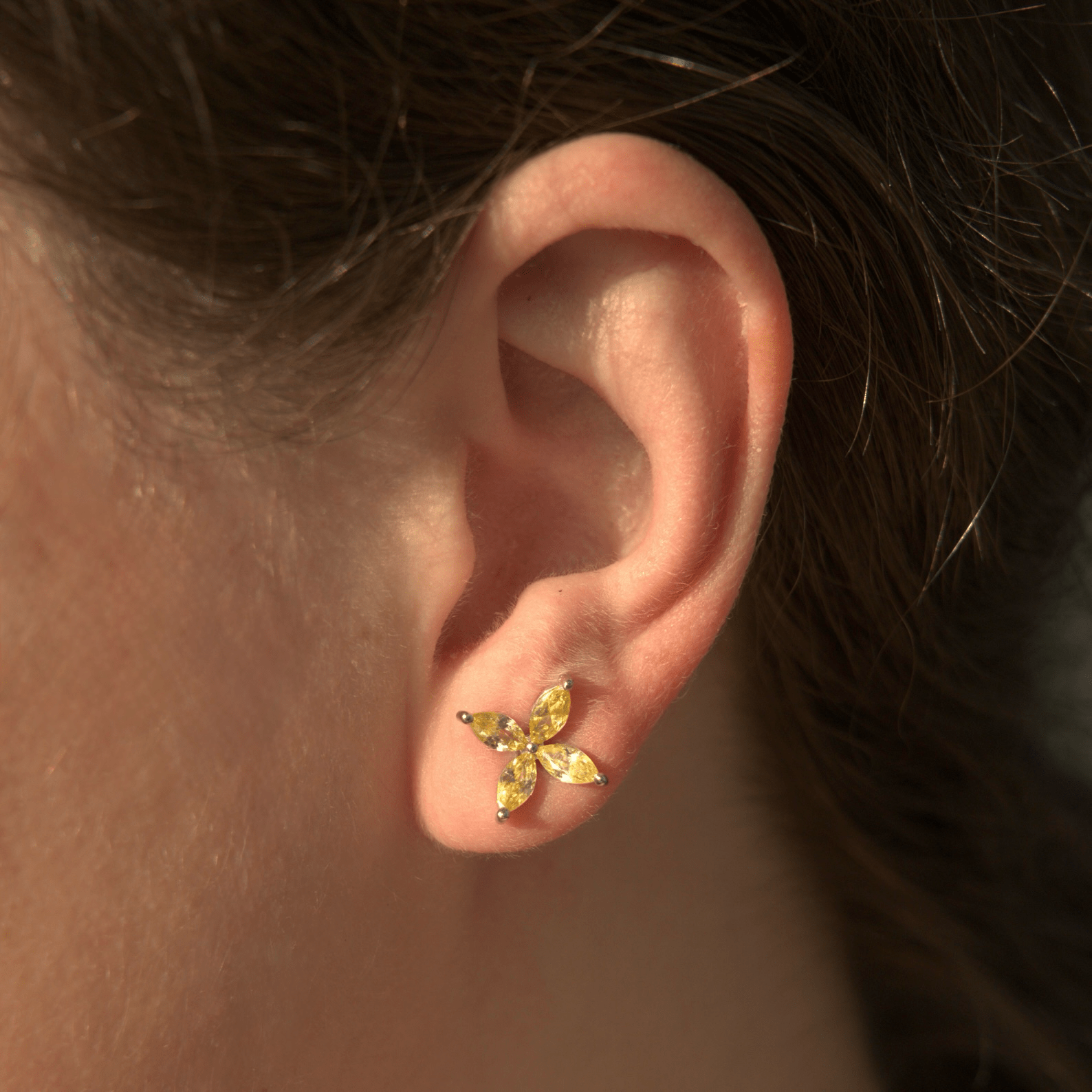 Small Floral Radiance Studs by Natkina