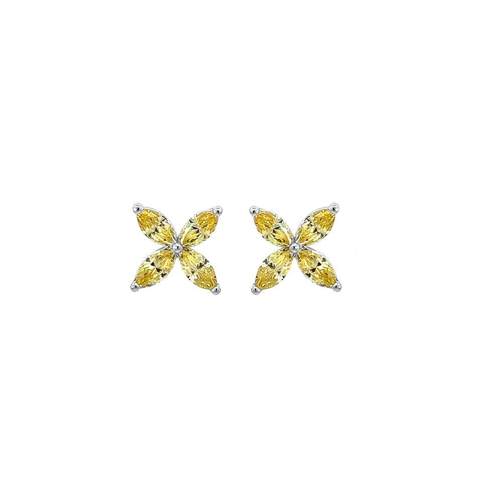 Small Flower Silver Studs by Natkina