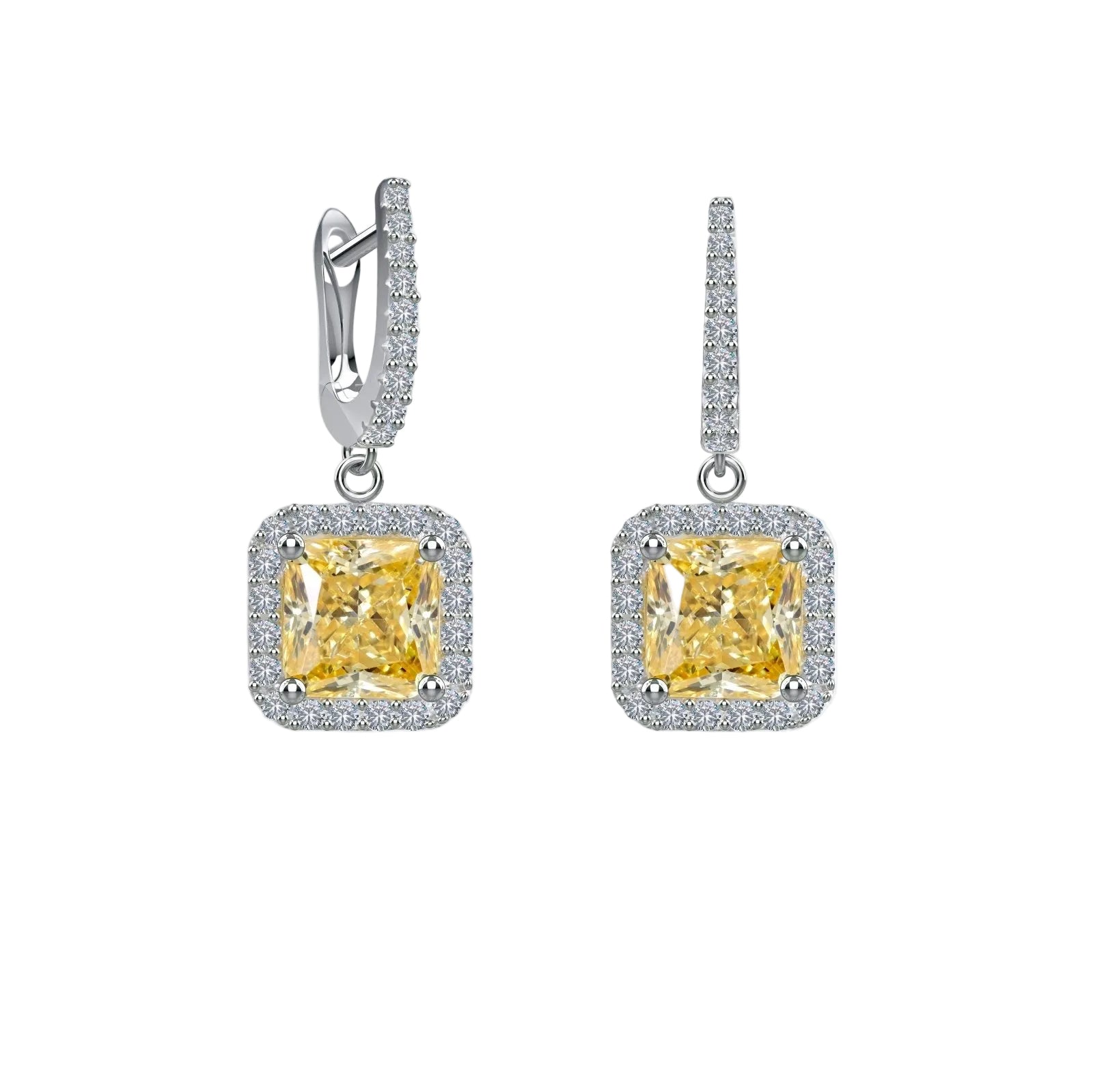 Square Leverback Earrings by Natkina