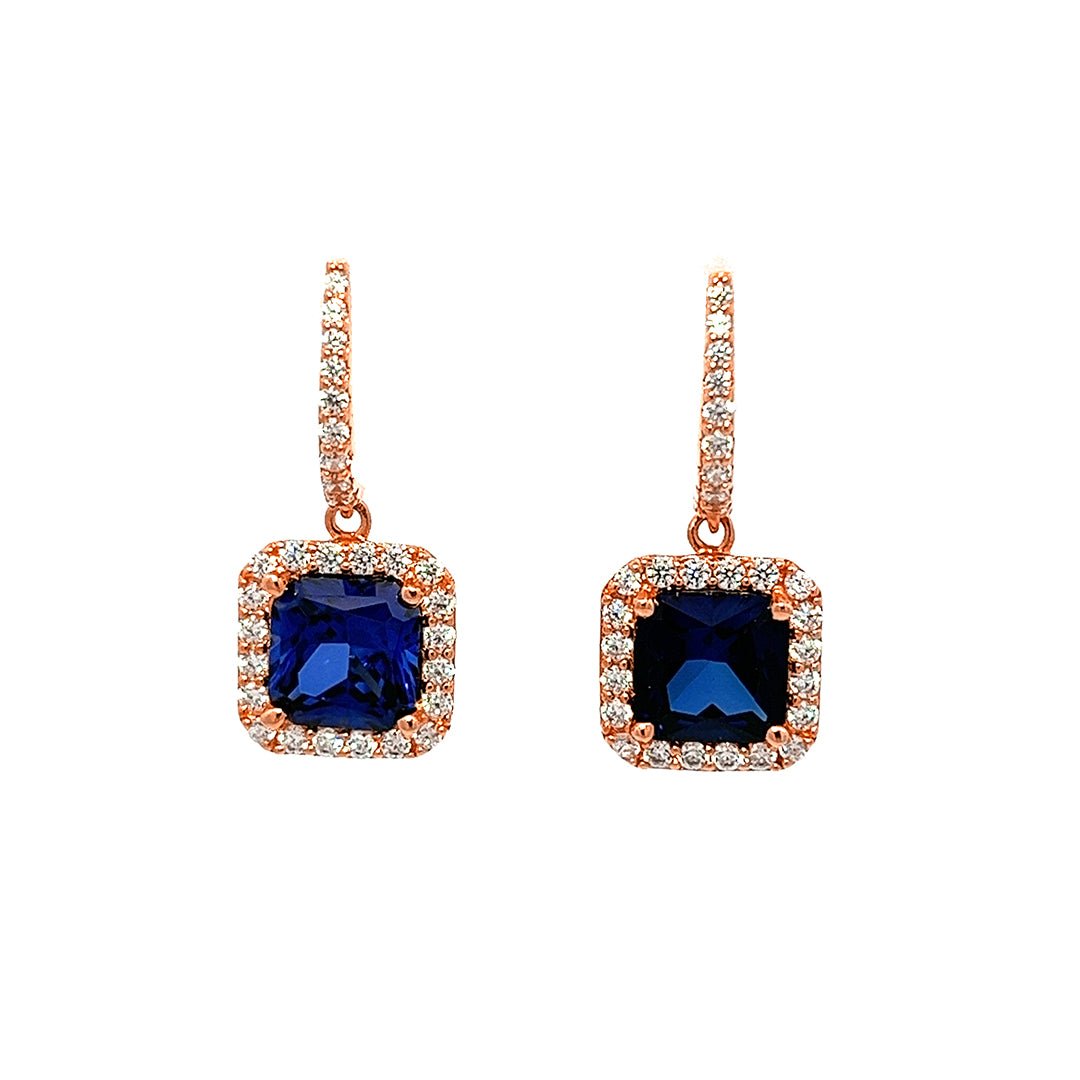 Square Silver Leverback Earrings by Natkina