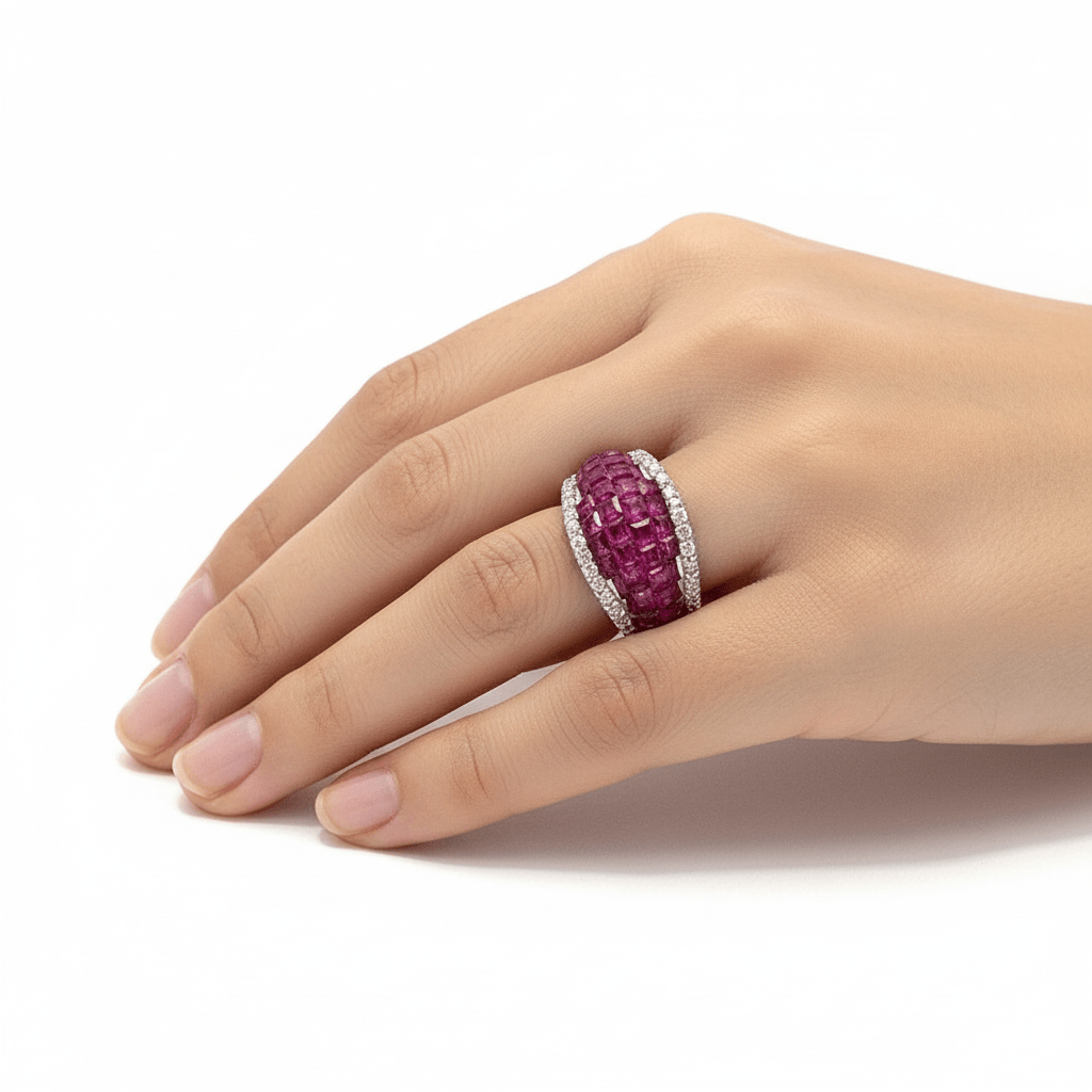 Te Amo by Fall In Love Silver Ring by Natkina