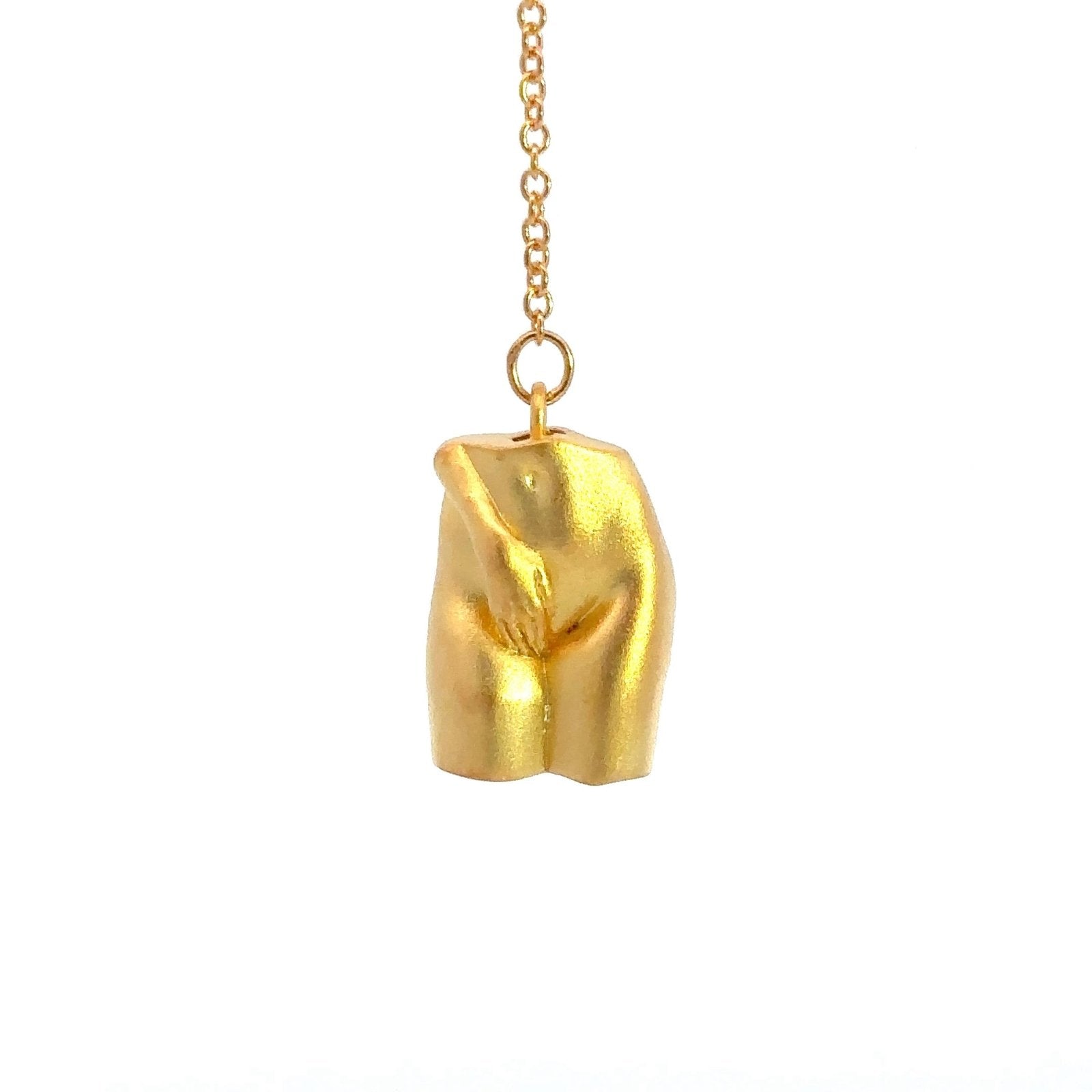 The Intimacy Silver Necklace Body Shape Collection by Natkina