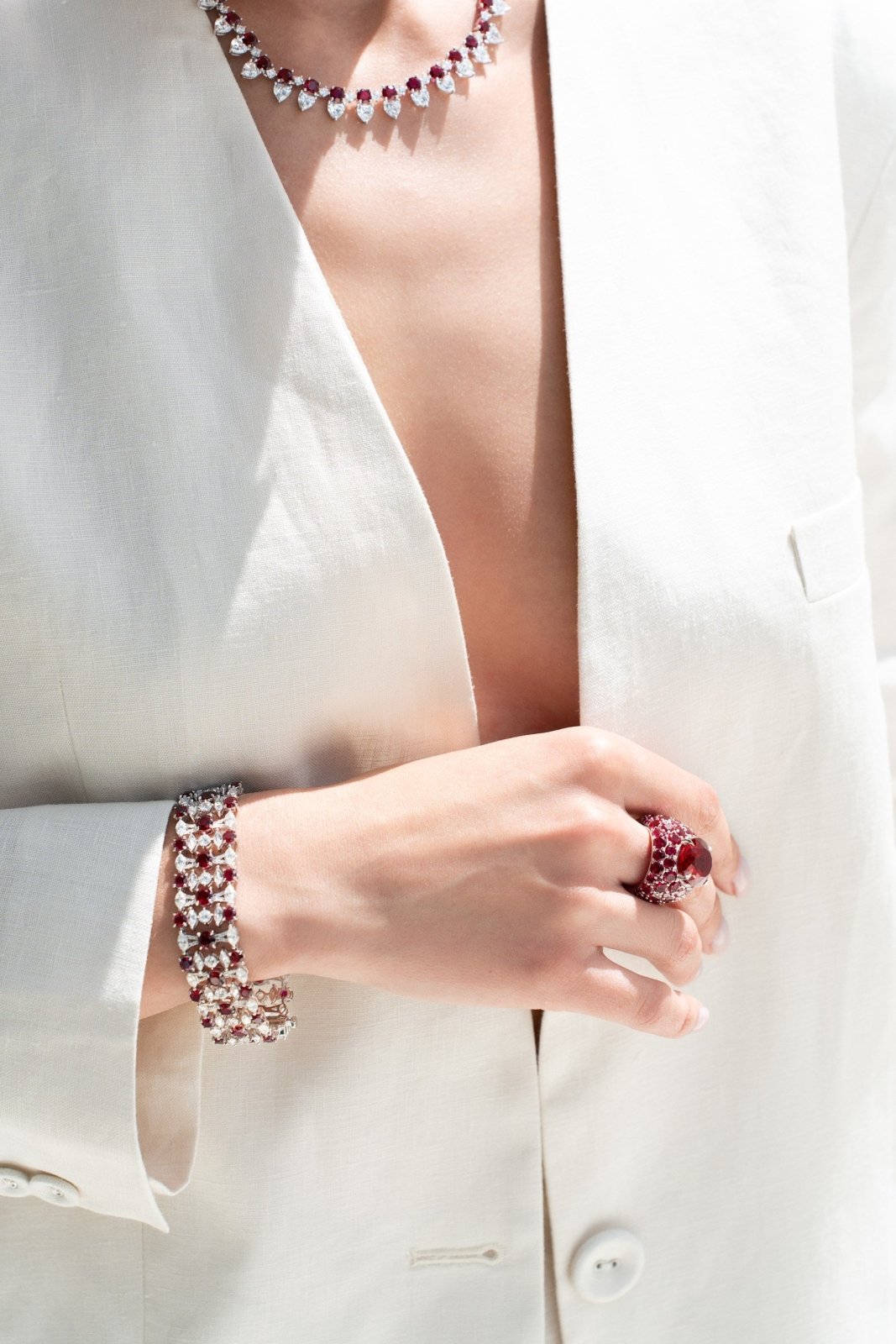 The "Light before Sunset" Ruby Bracelet by Natkina