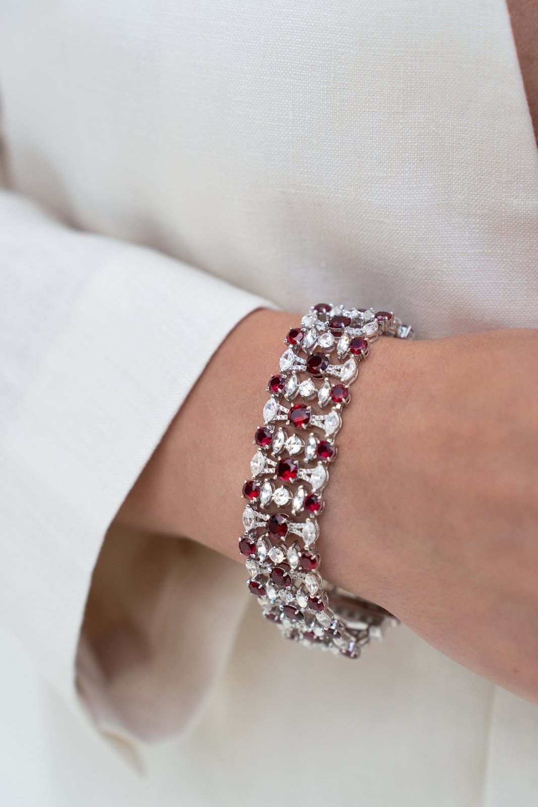 The "Light before Sunset" Ruby Bracelet by Natkina