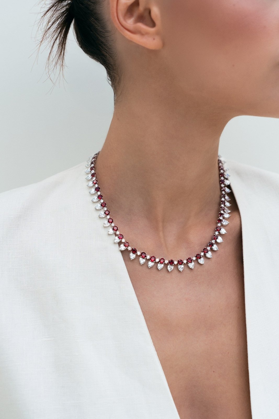 The "Light before Sunset" Ruby Necklace by Natkina