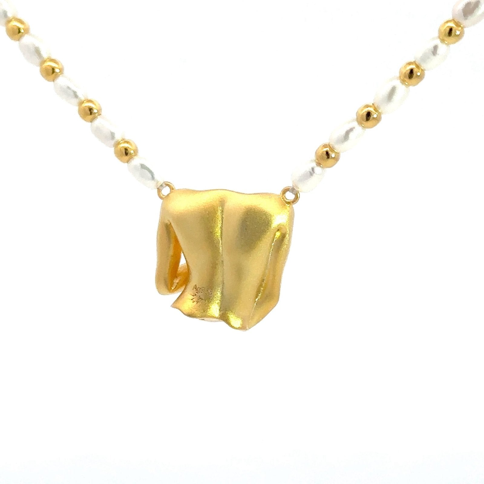 The Venus' Body Silver Necklace Body Shape Collection by Natkina