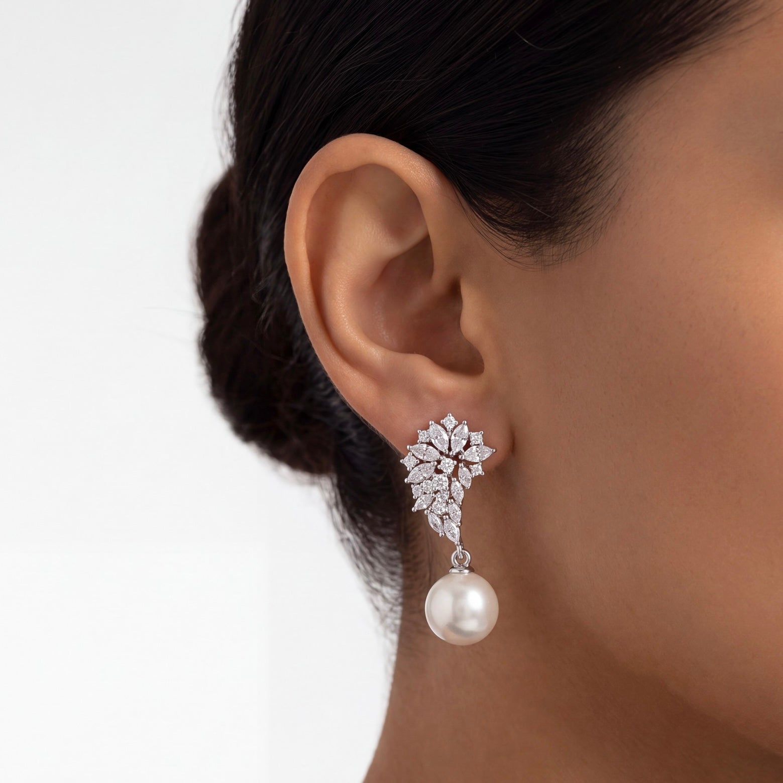 Wings Pearls Earrings by Natkina