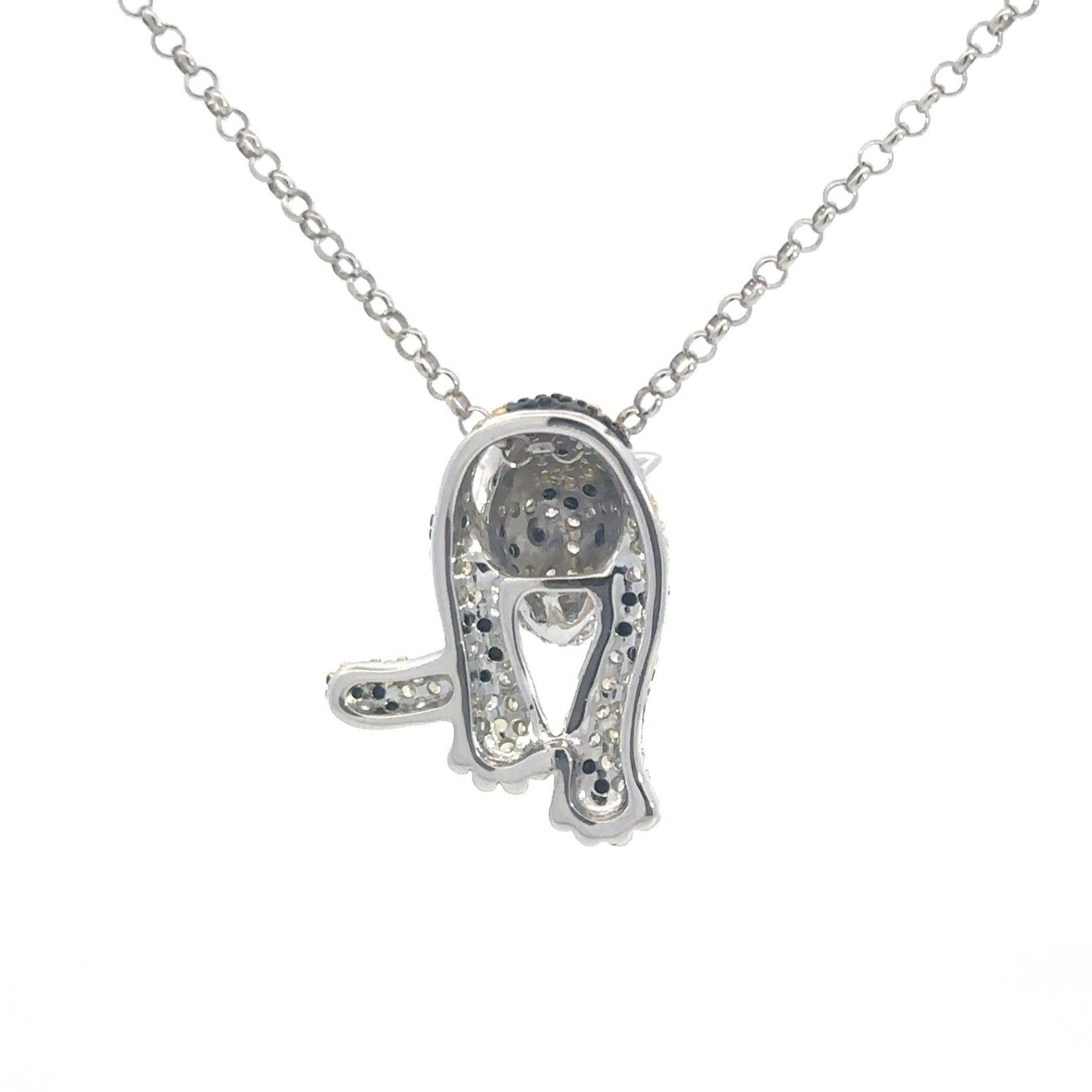 Yellow Leopard Silver Pendant by Natkina