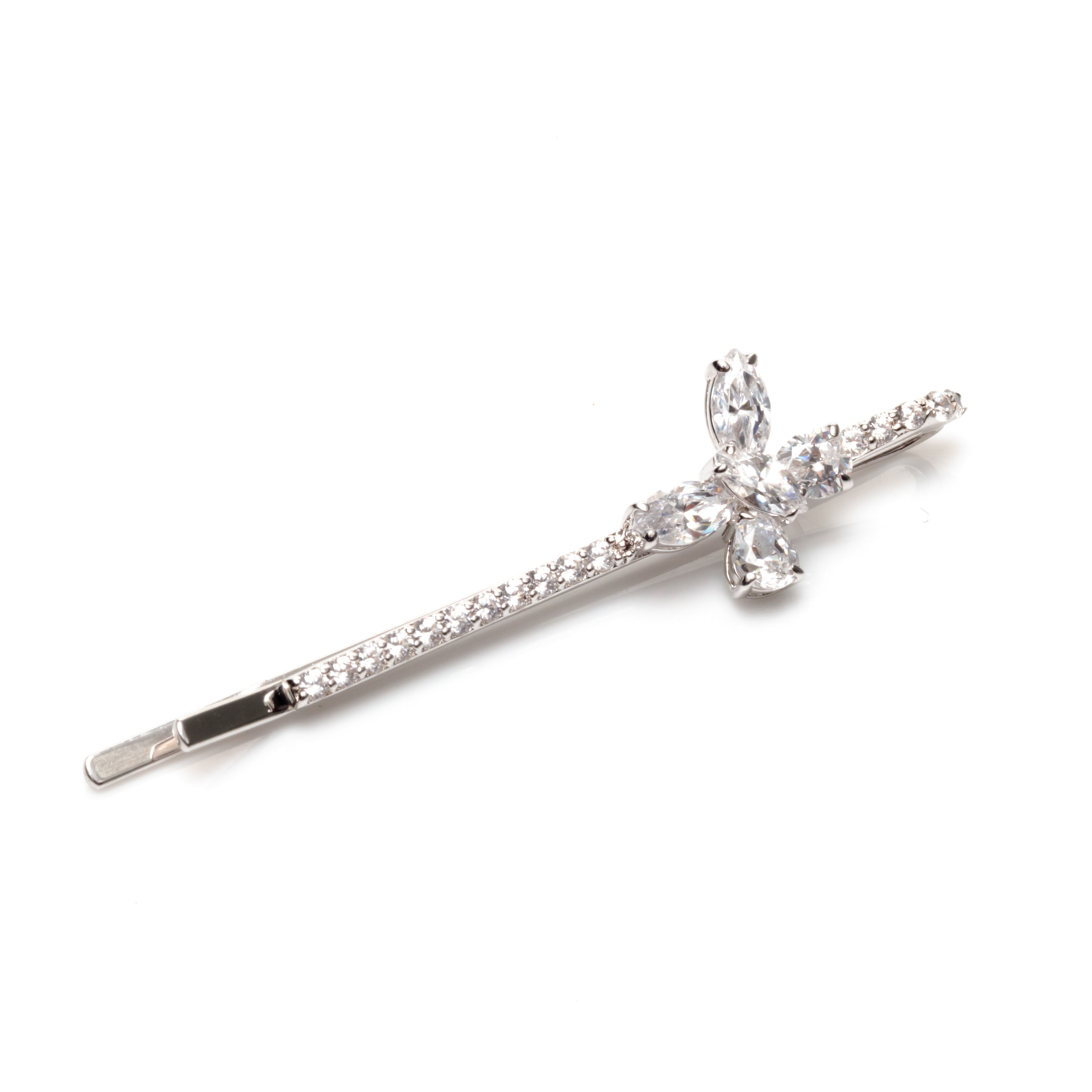 Silver Butterfly Hair Clip