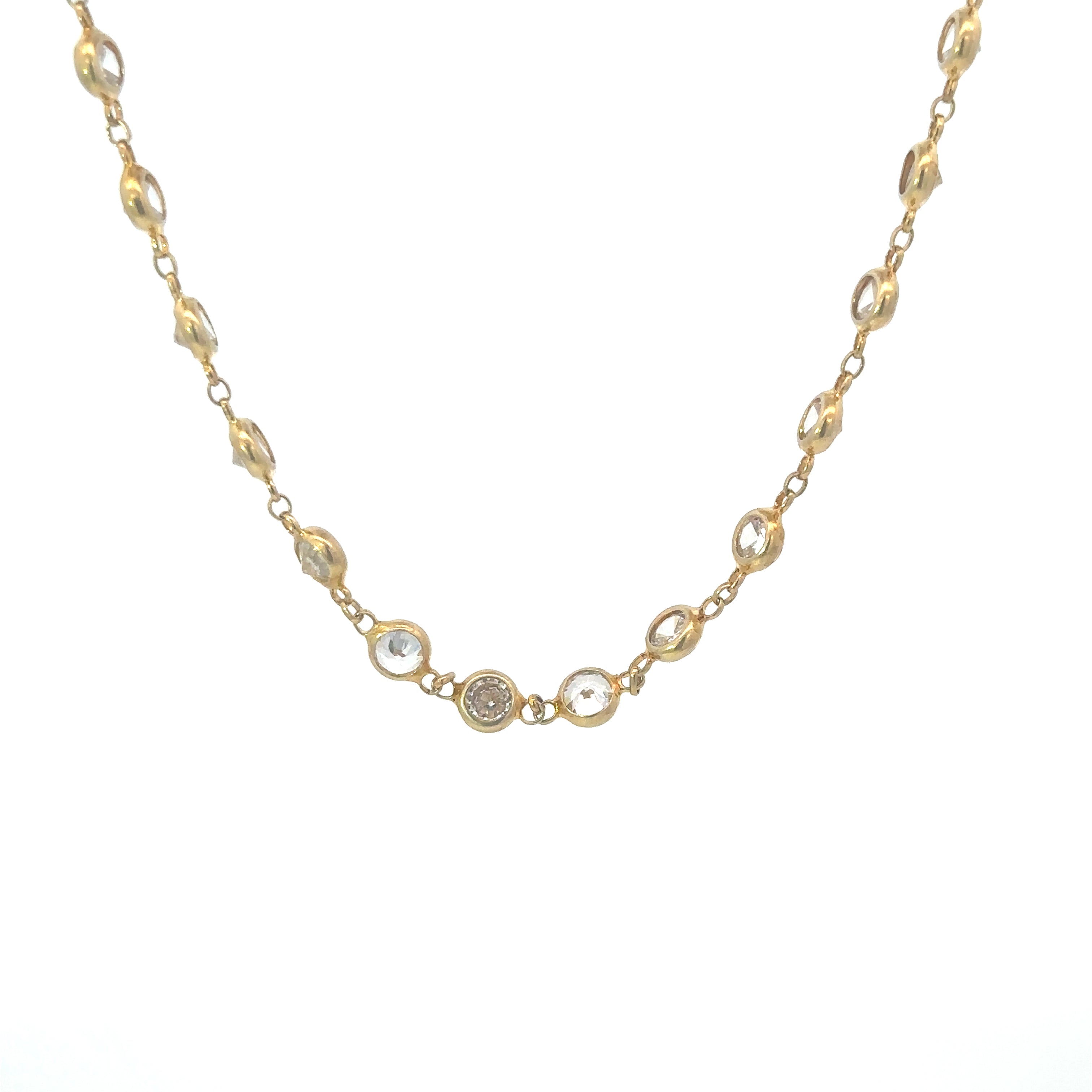 Italien Starburst Diamond Imitation Necklace
