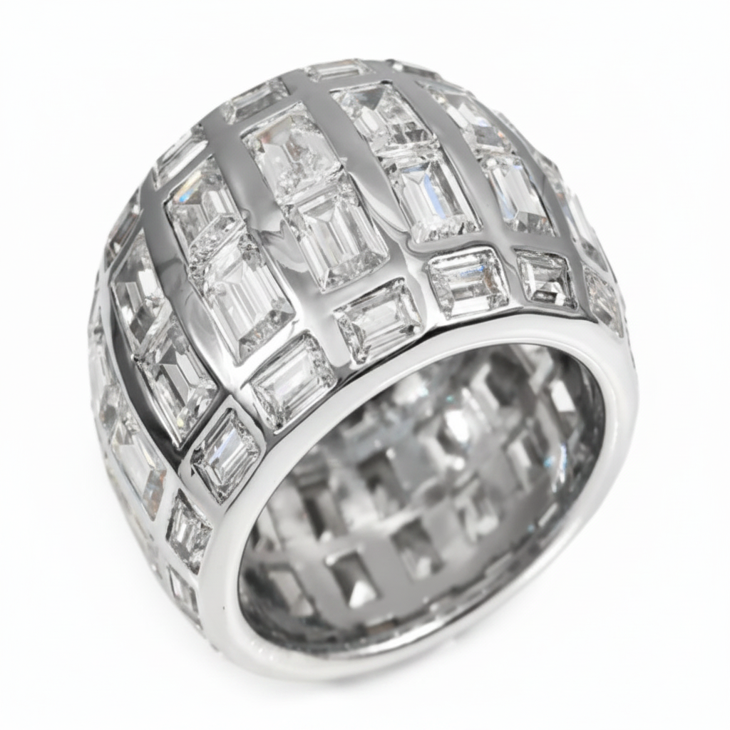 The Gilded Grid Brass Ring