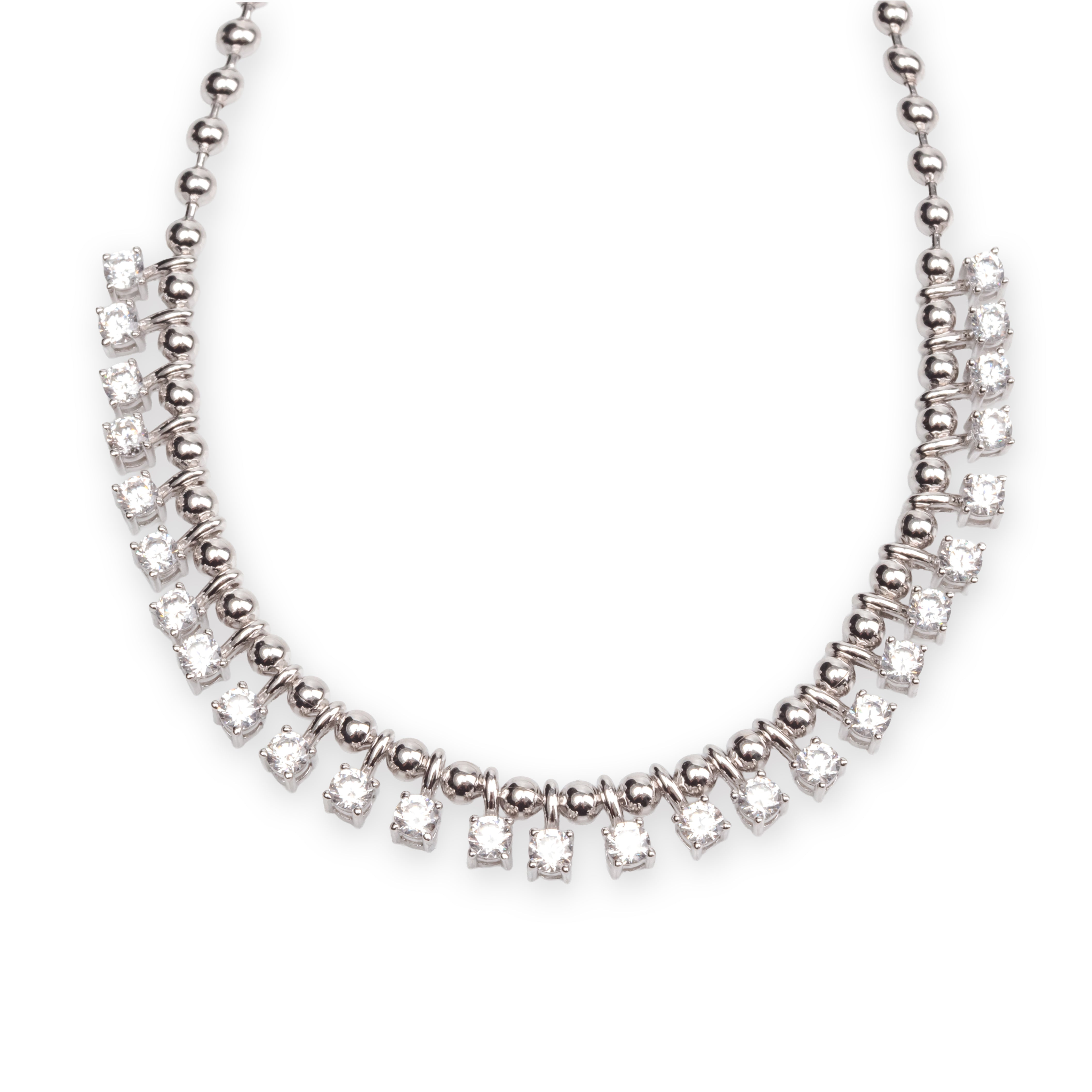 Silver Sparkling Necklace