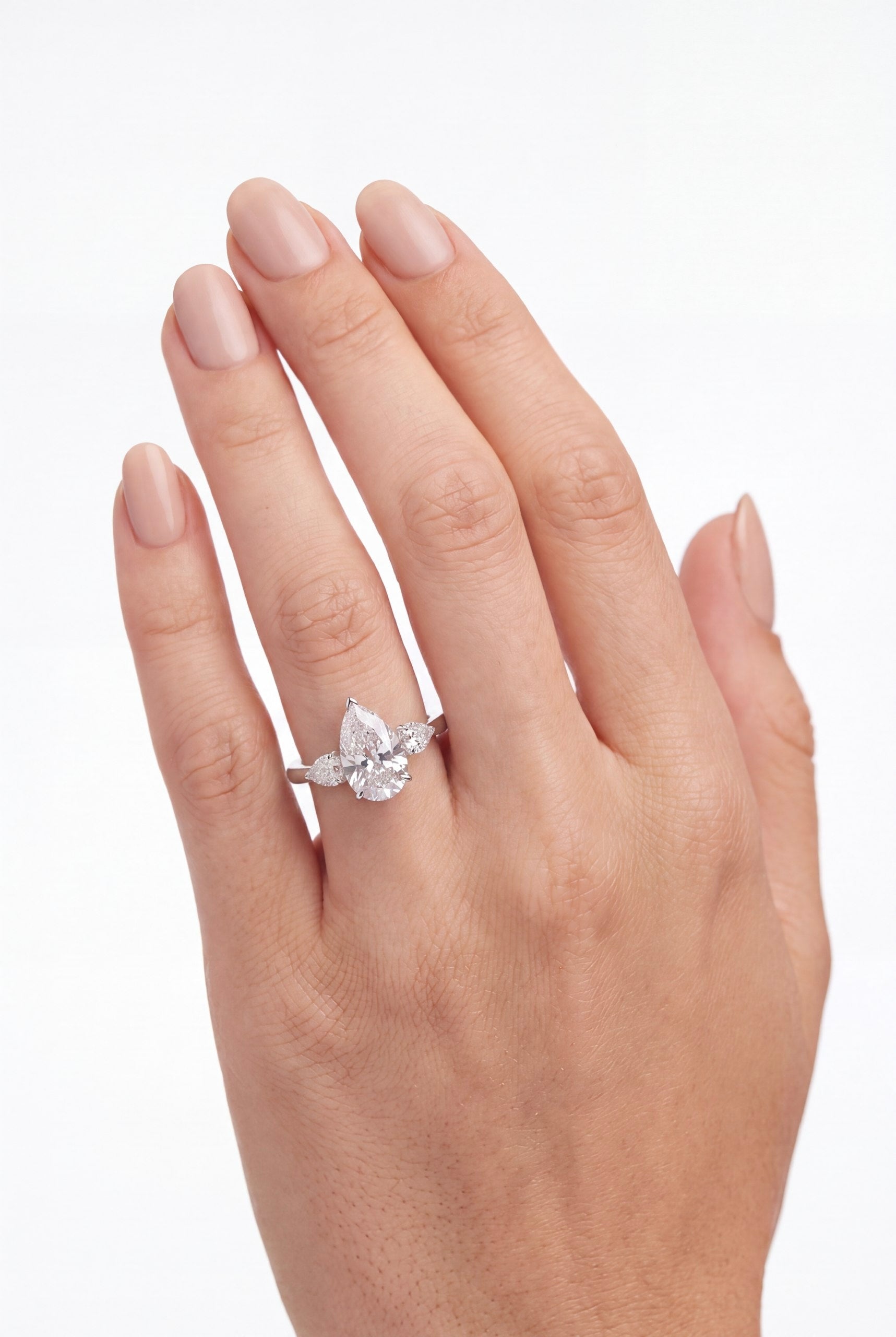 Pear of Perfection Small Silver Ring