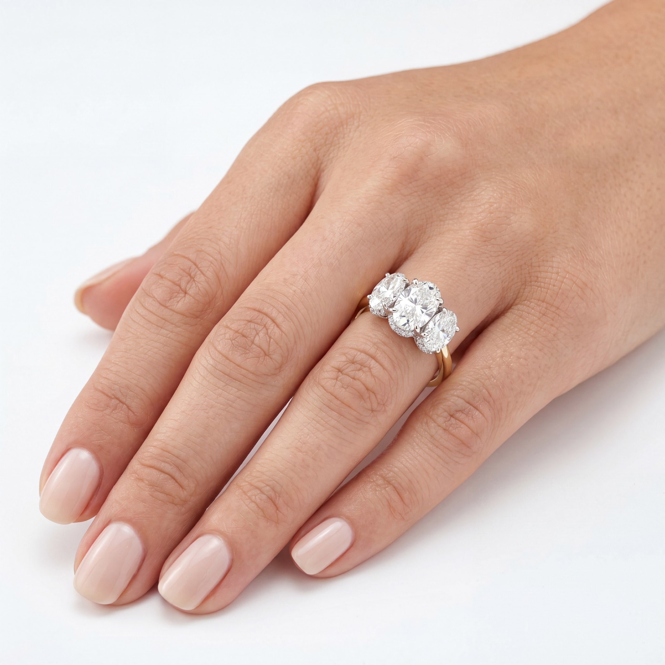 Oval Trilogy Ring